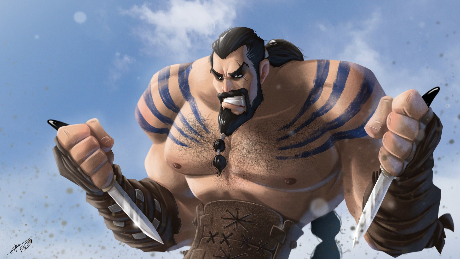 Khal Drogo Animated - HD Wallpaper 