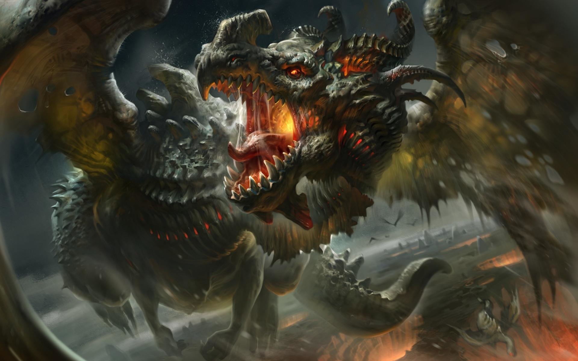 High Resolution Dragon Hd Wallpaper Id - Dragon Fangs - HD Wallpaper 