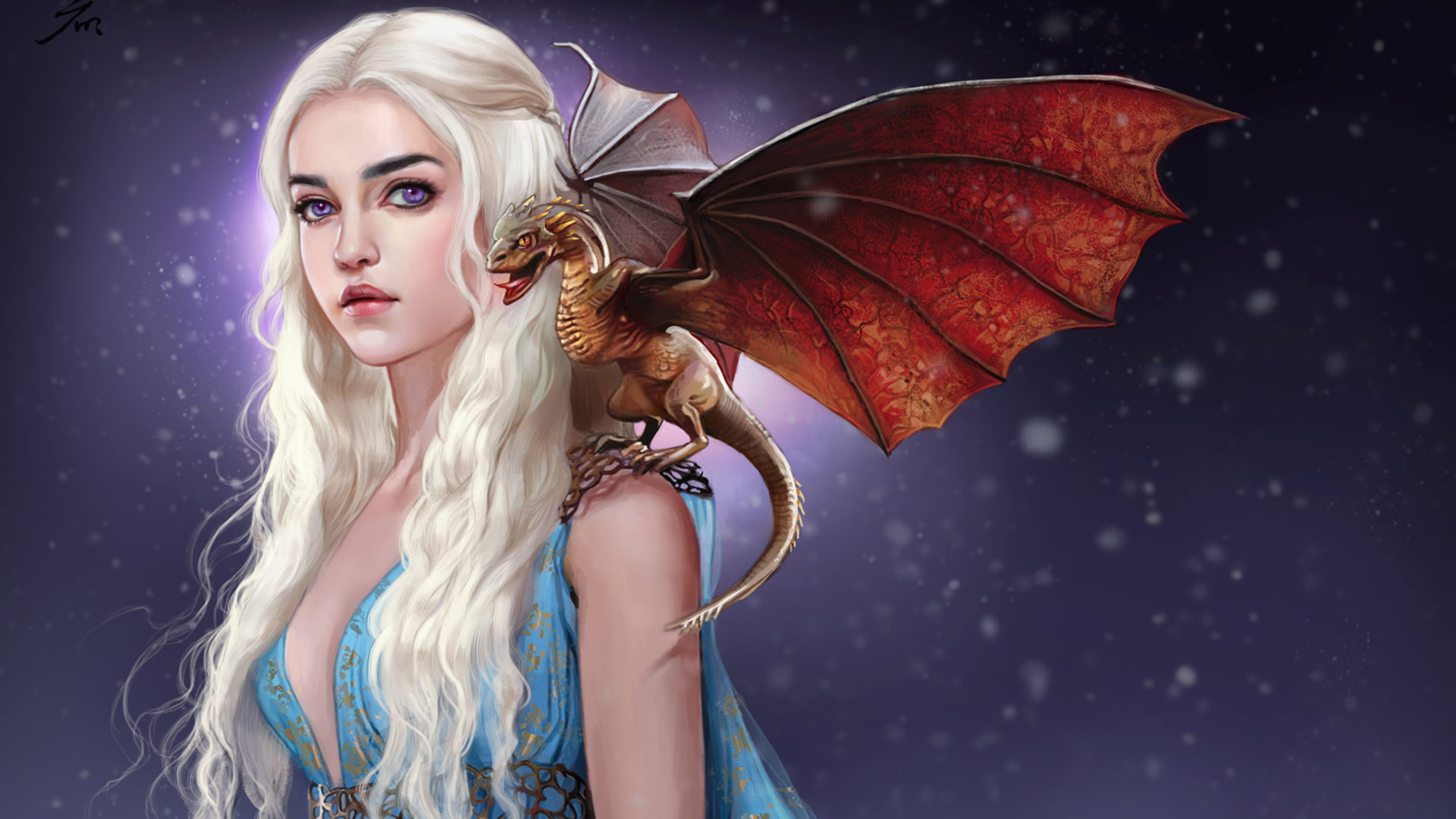 Song Of Ice And Fire Daenerys Art - HD Wallpaper 