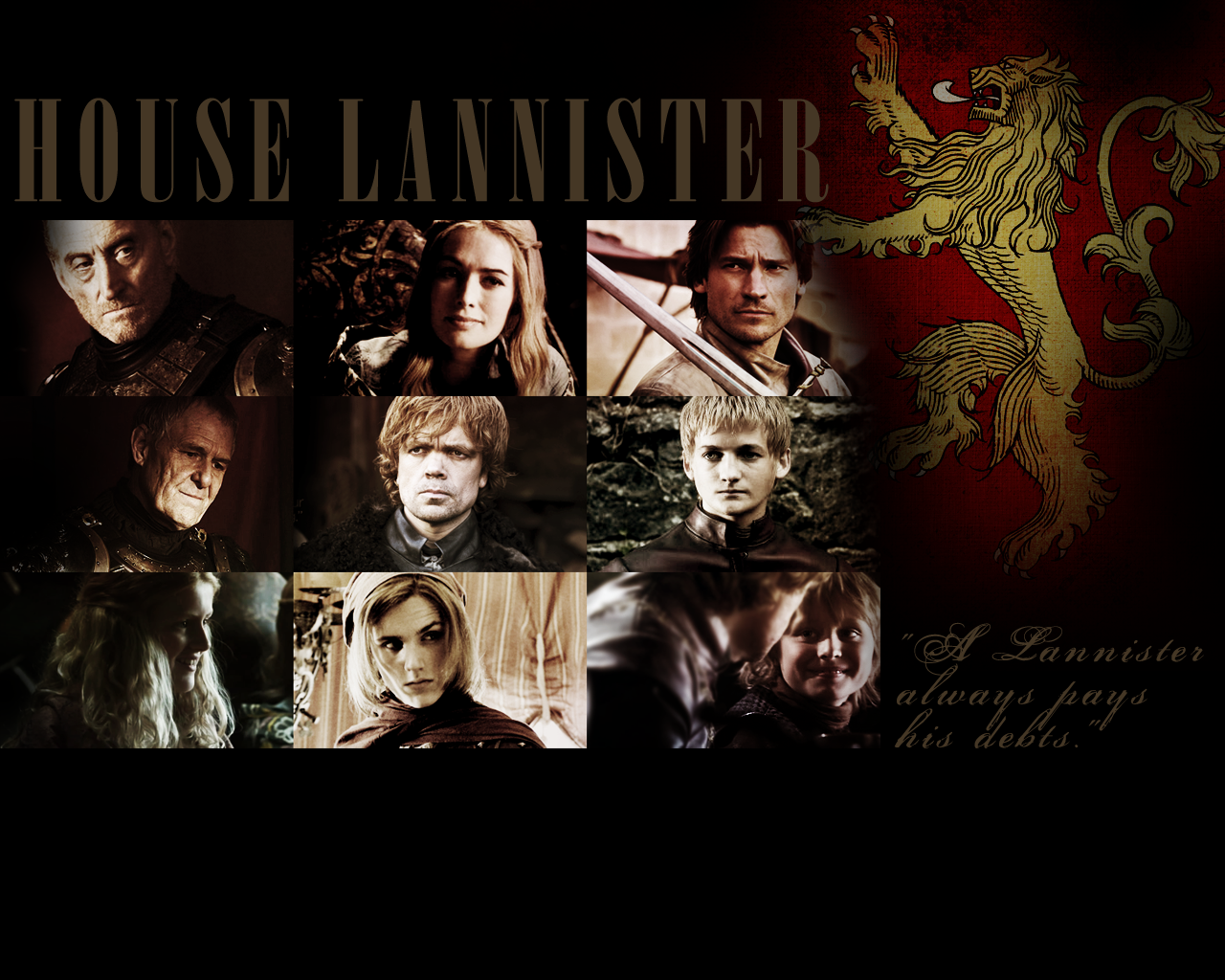 House Lannister - HD Wallpaper 