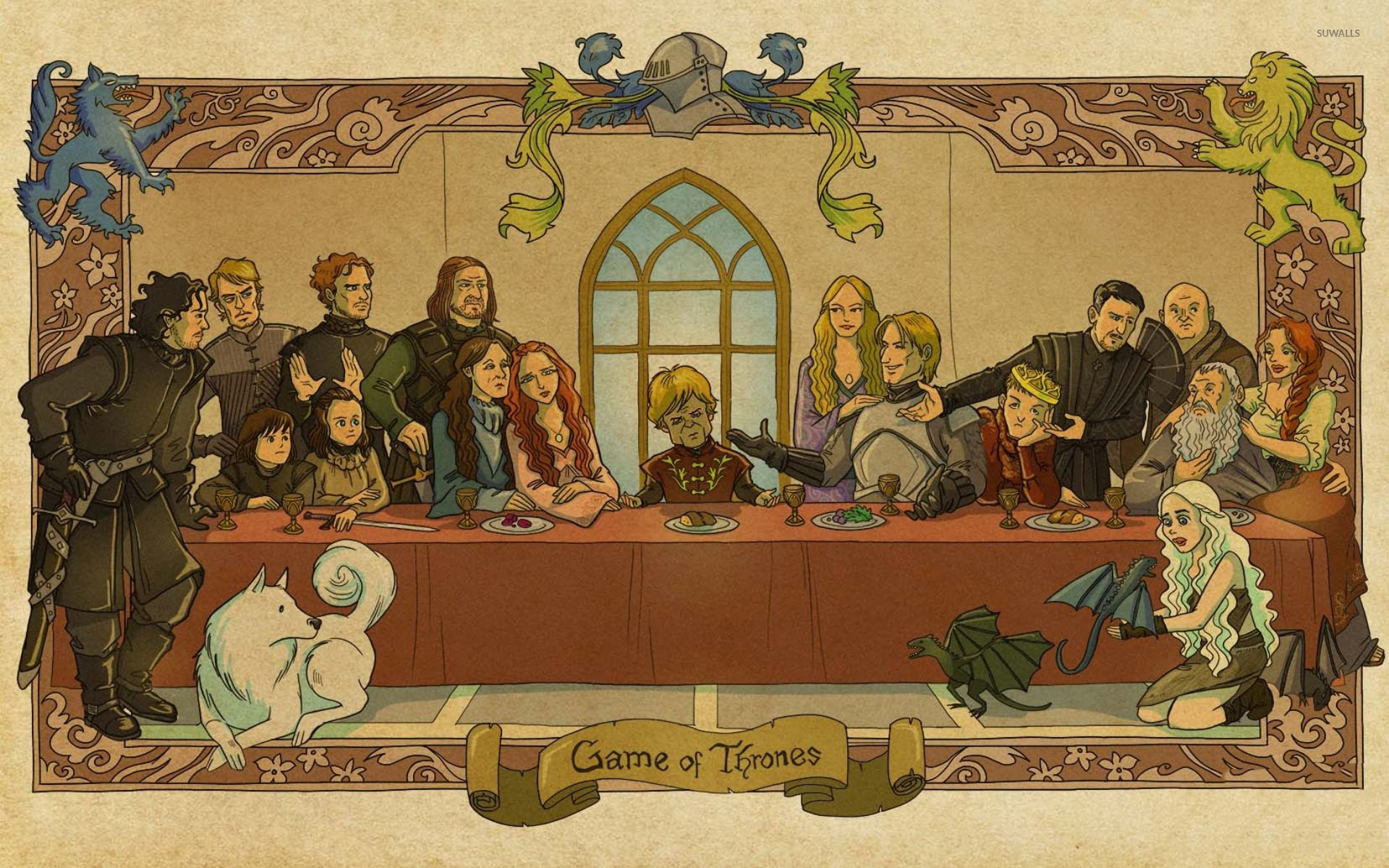 Game Of Thrones Last Supper Painting - HD Wallpaper 