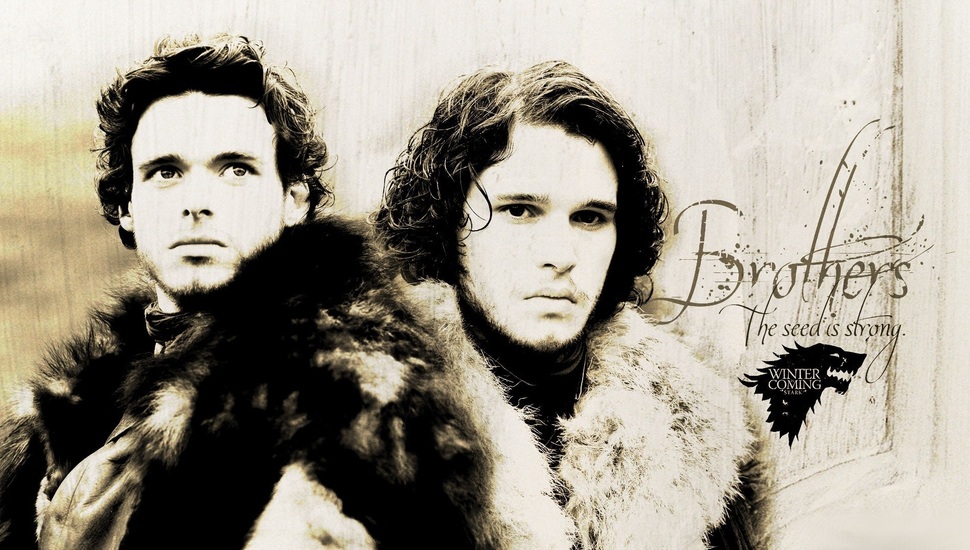 Game Of Thrones, Game Of Thrones, John Snow, Rob Stark, - Jon Snow And Robb Stark Poster - HD Wallpaper 