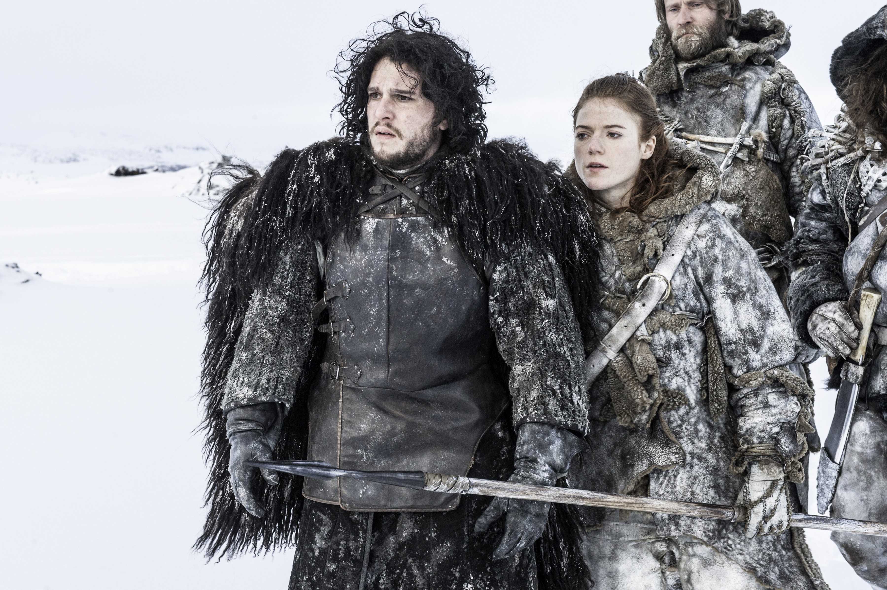 Kit Harington And Rose Leslie On Game - HD Wallpaper 