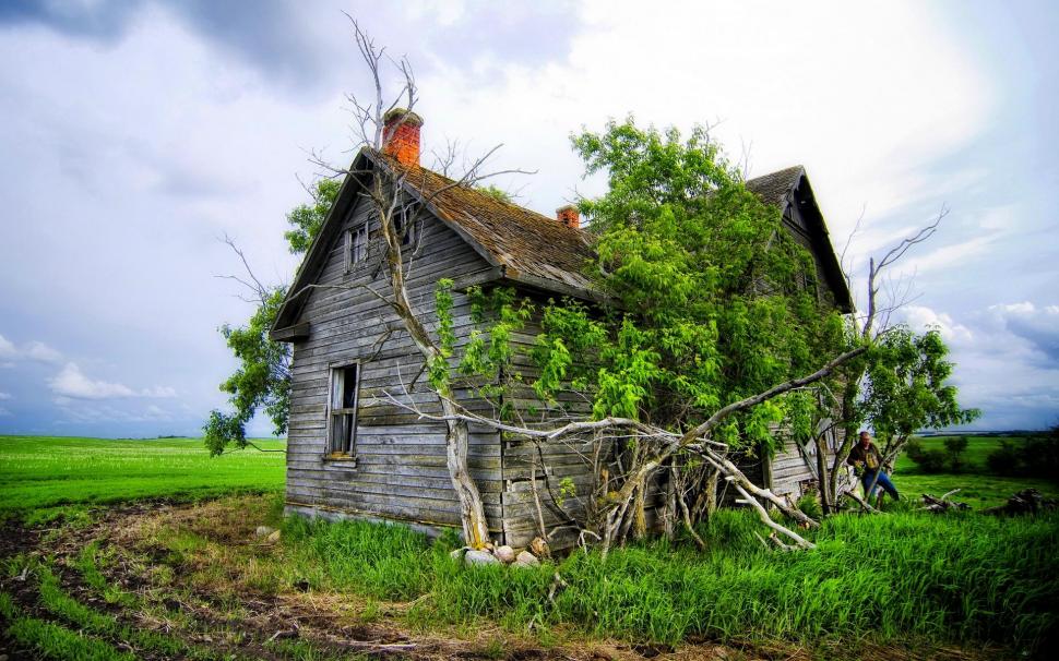 An Old House Wallpaper,abandoned Hd Wallpaper,house - Wooden Old House - HD Wallpaper 