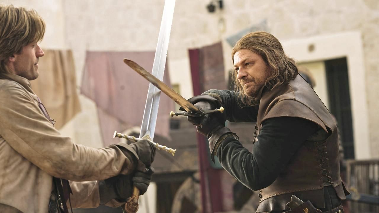 Game Of Thrones Jaime Lannister Vs Ned Stark - HD Wallpaper 