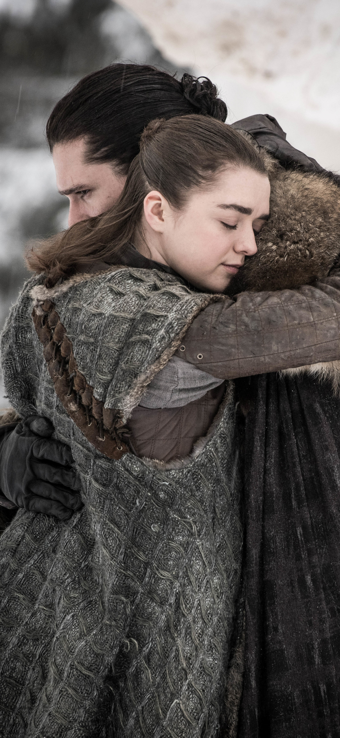 Jon And Arya Reunite - HD Wallpaper 