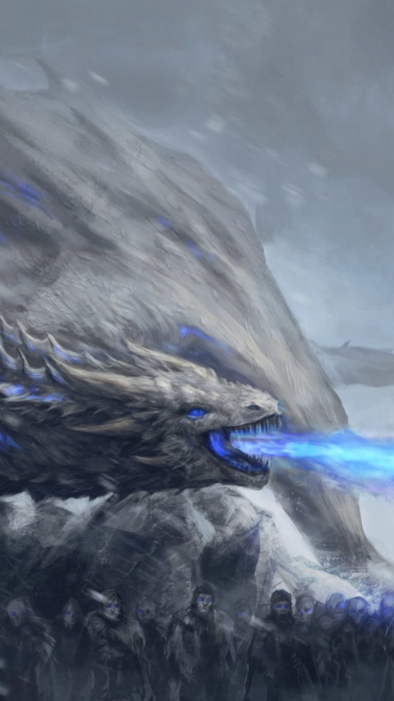 Game Of Thrones Iphone Wallpaper - Game Of Thrones Dragon Wight - HD Wallpaper 