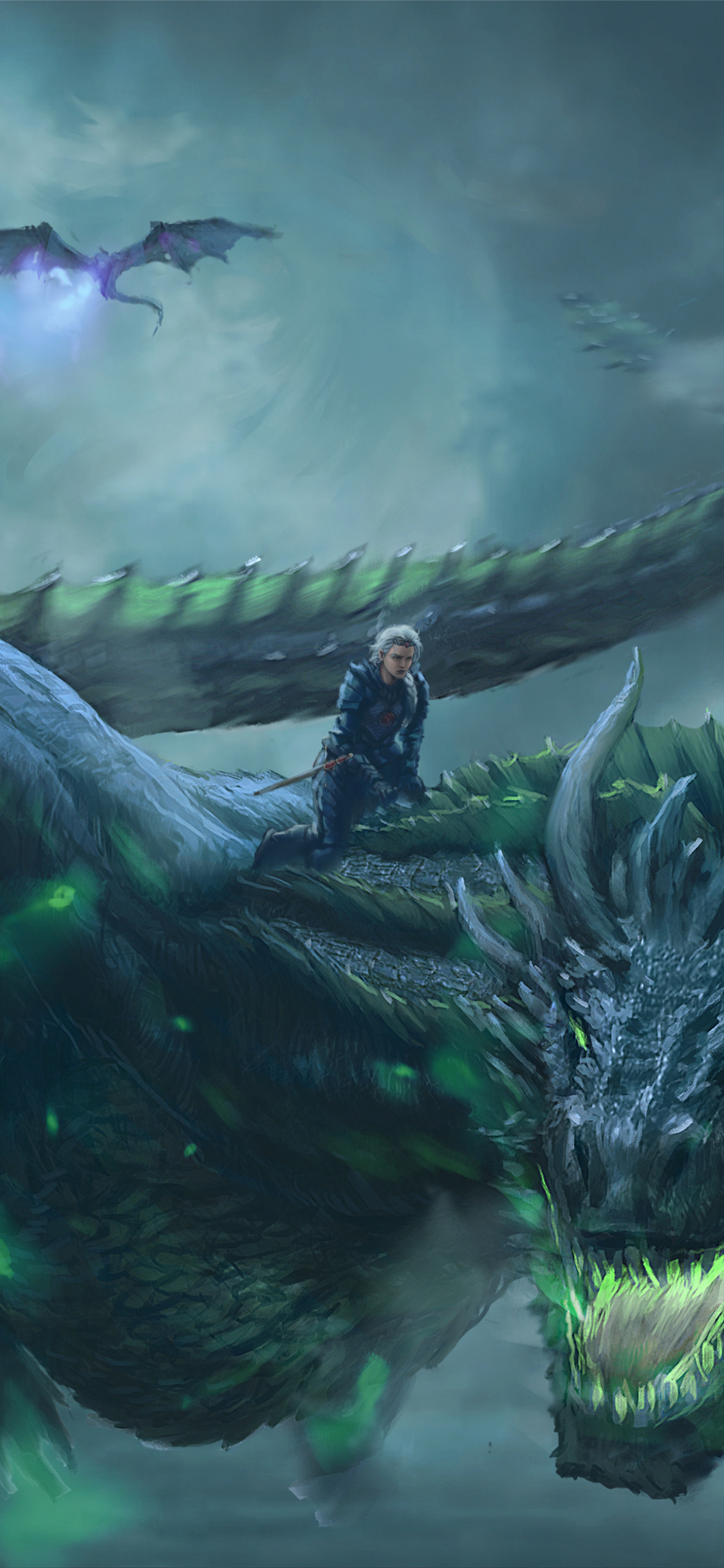 Daenerys Targaryen, Dragon Ride, Game Of Thrones, Digital - Game Of Thrones Dragon Armor - HD Wallpaper 