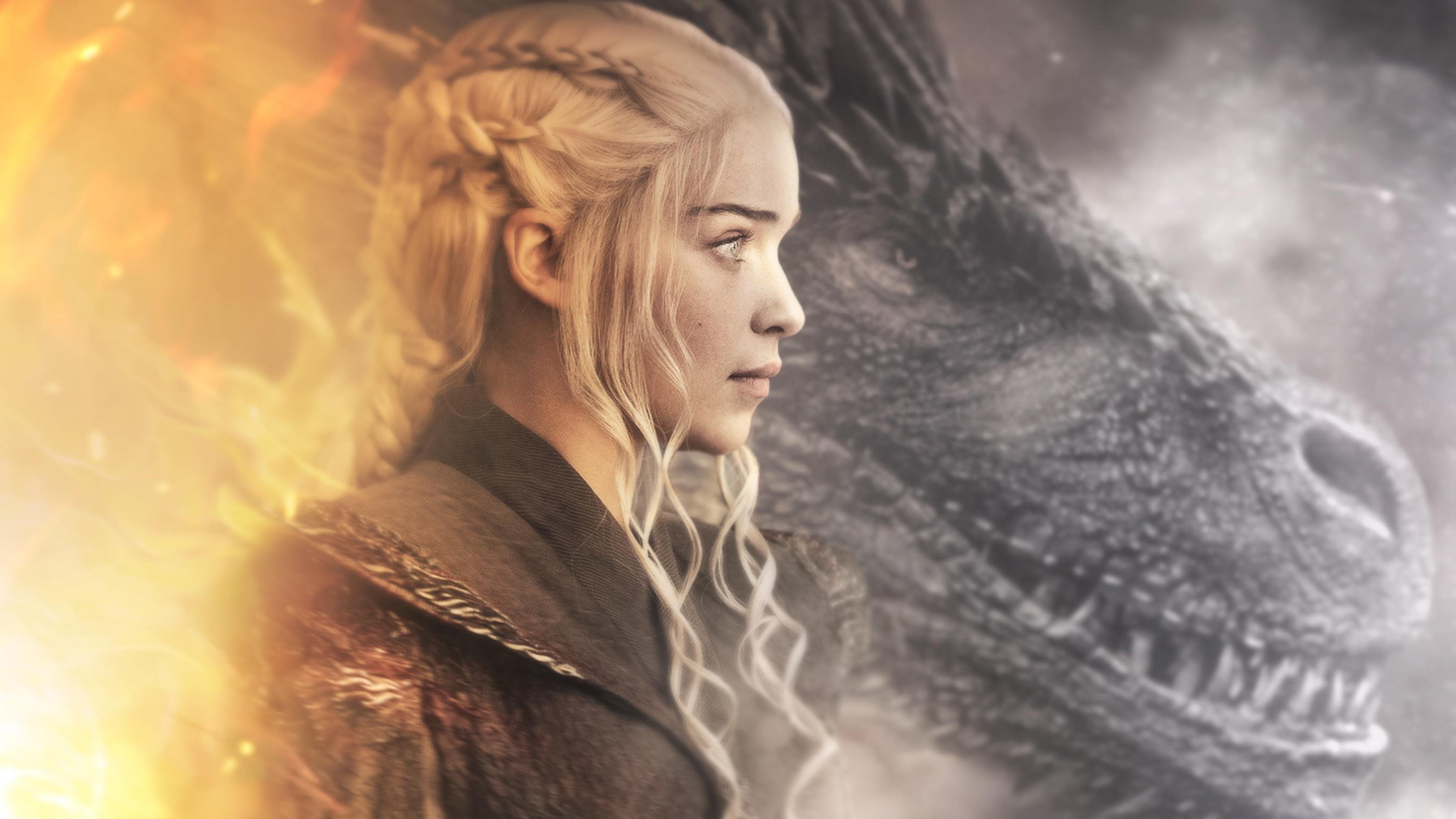 Daenerys Wallpaper 4k Dragon - HD Wallpaper 