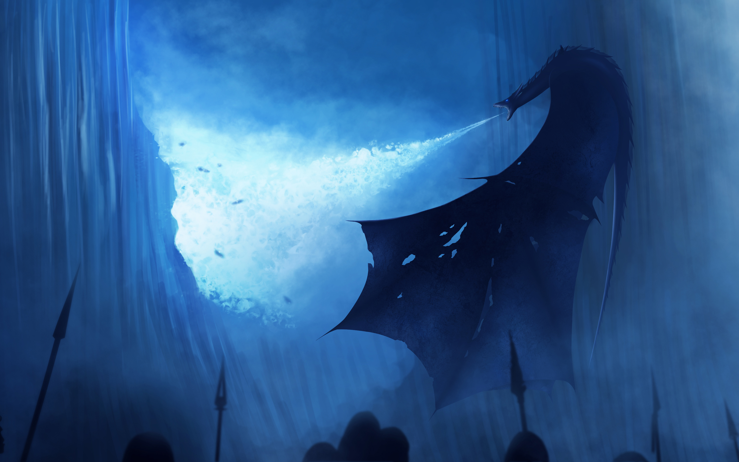 Game Of Thrones Dragon Wall - HD Wallpaper 