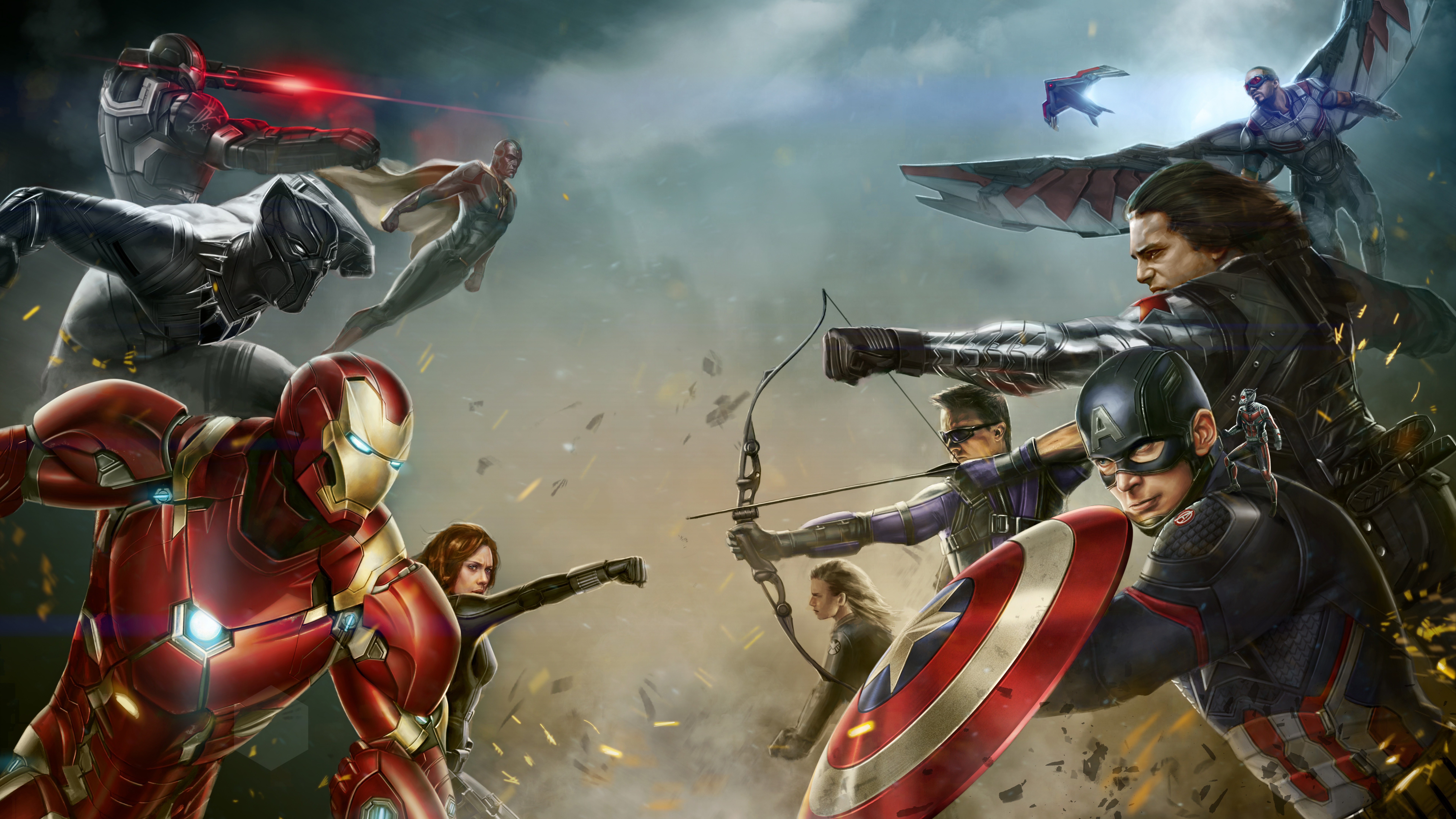 Marvel Civil War - HD Wallpaper 