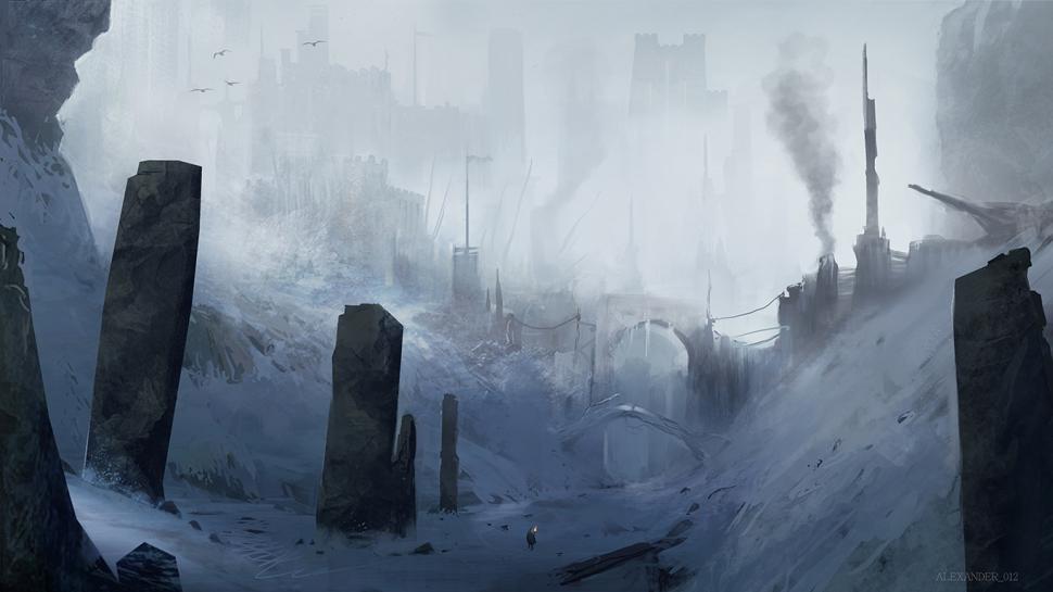 Song Of Ice And Fire Game Of Thrones Winter Snow Drawing - Painting - HD Wallpaper 