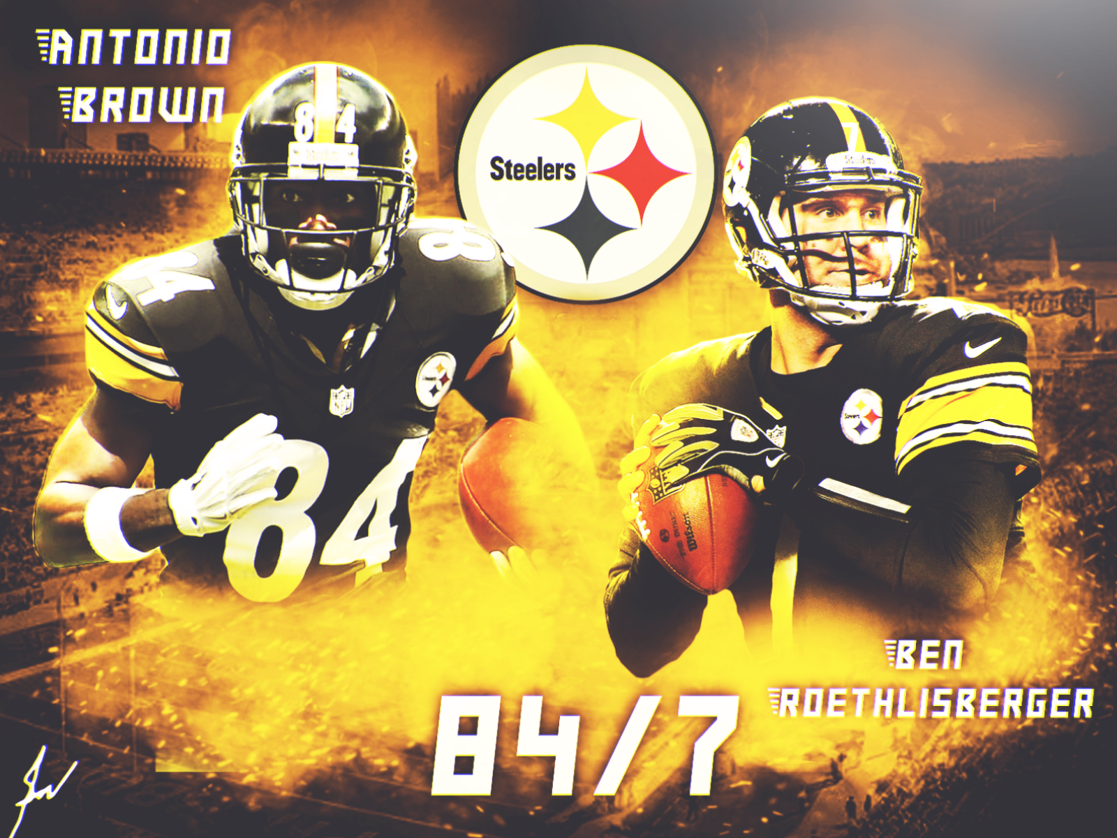 Logos And Uniforms Of The Pittsburgh Steelers - HD Wallpaper 