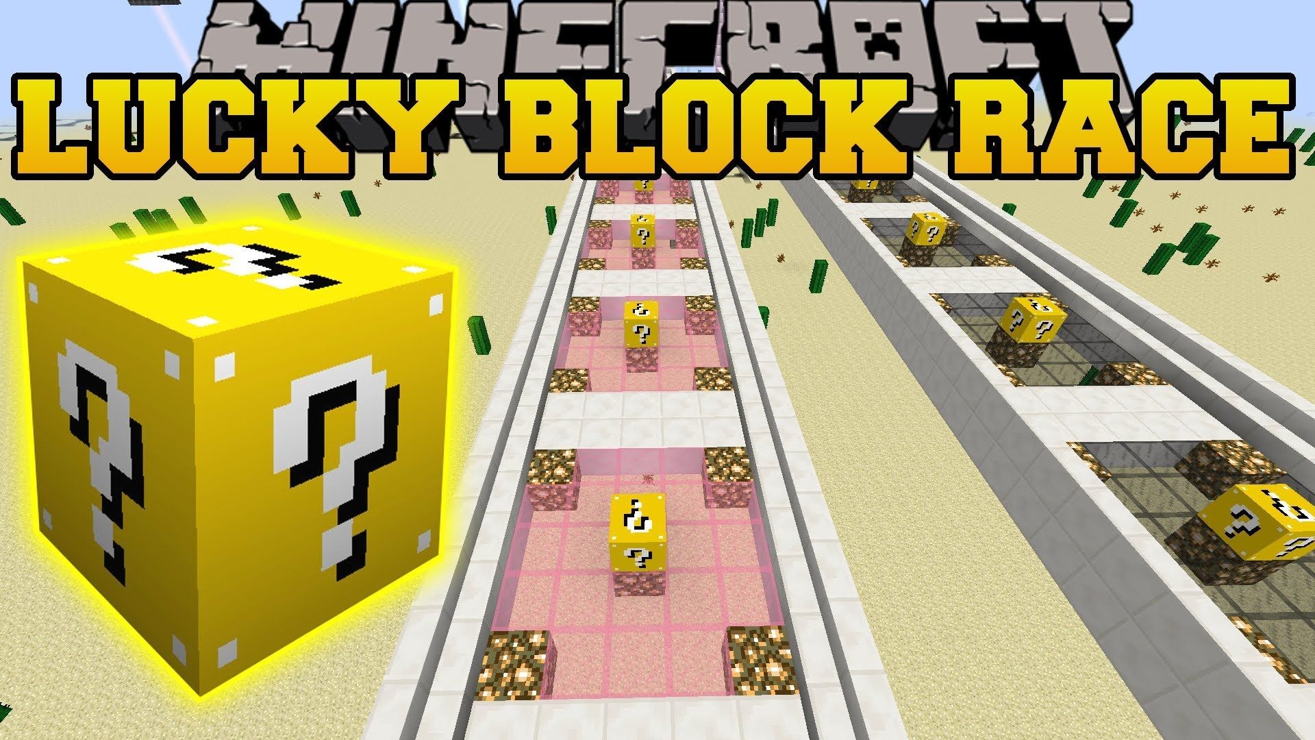 Minecraft Lucky Block Race - HD Wallpaper 