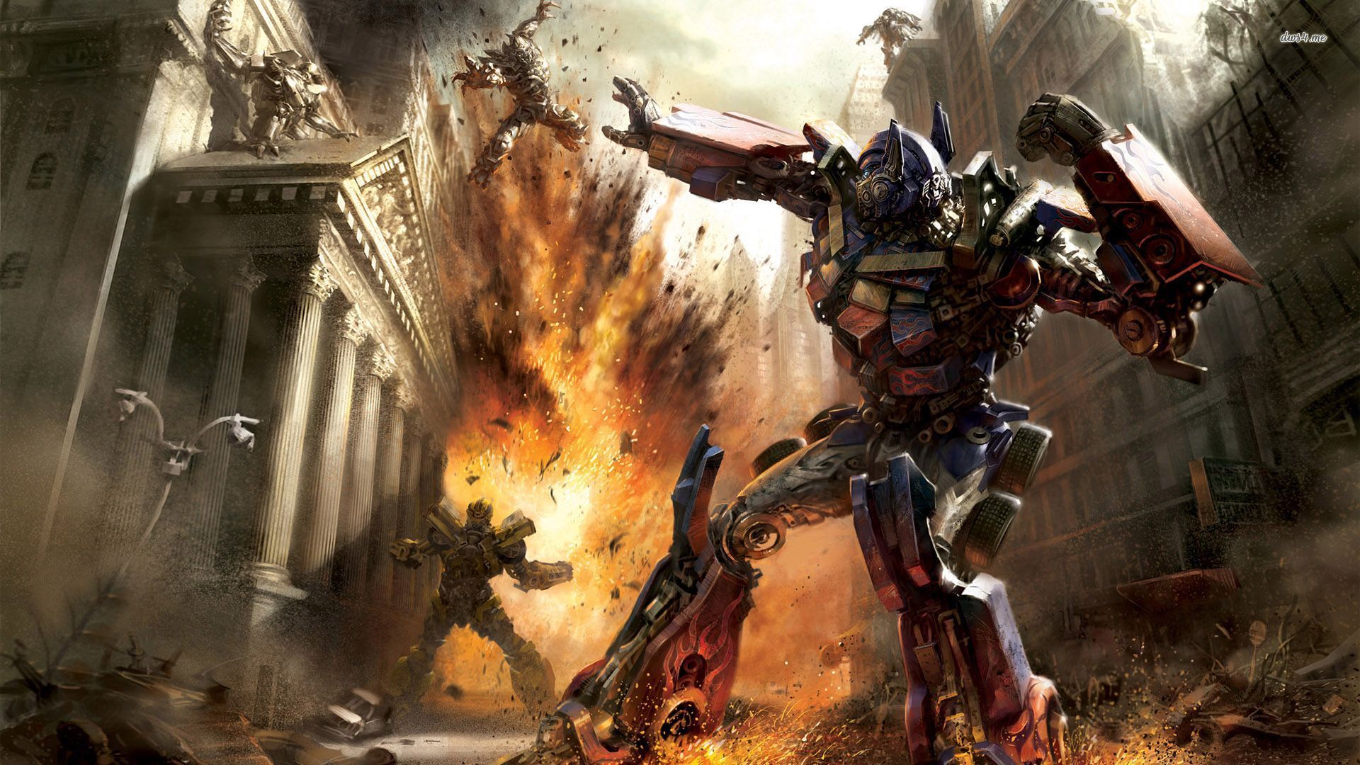 Transformers Optimus Prime And Megatron - HD Wallpaper 