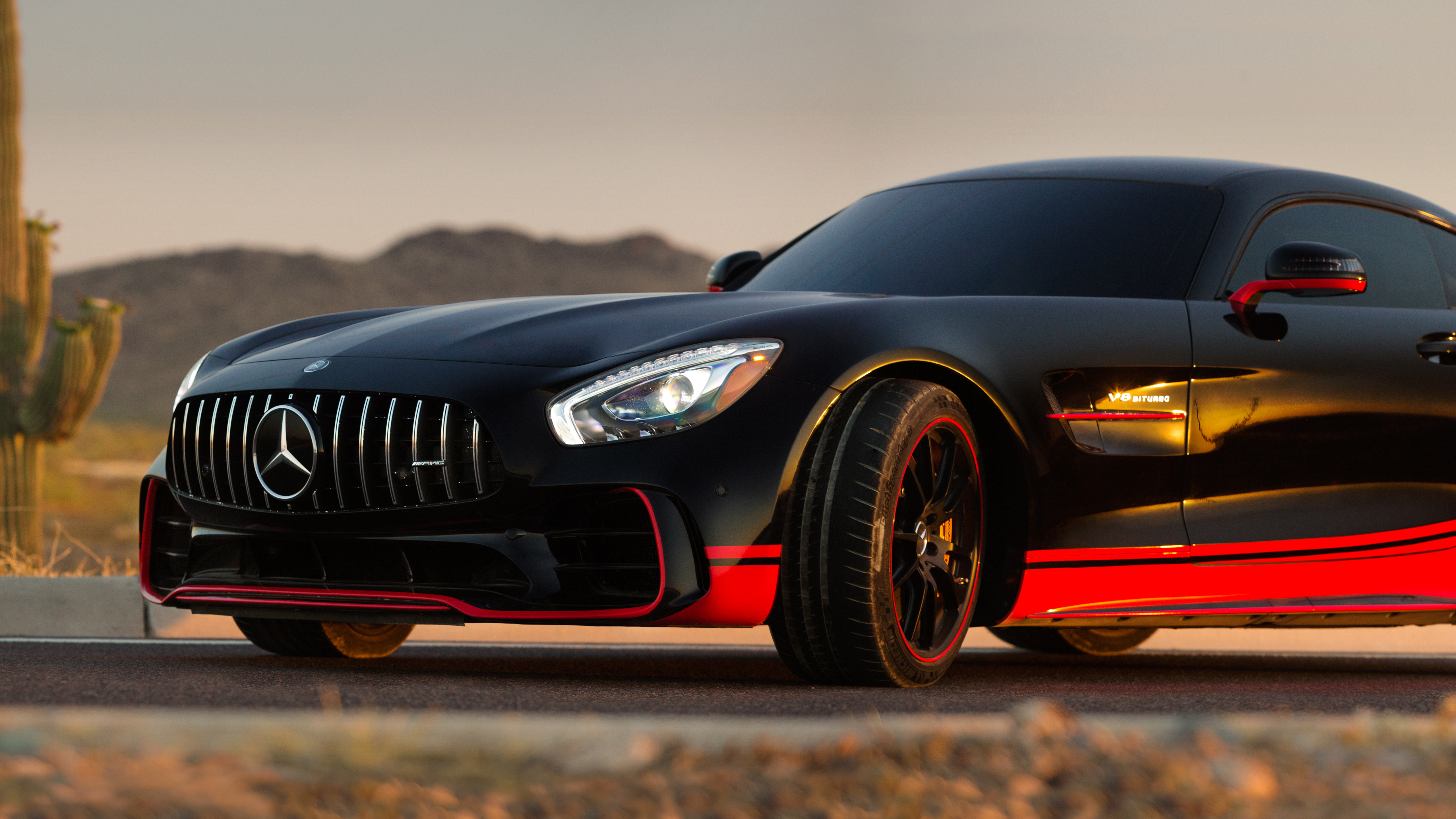 Black Mercedes Benz Sports Car - HD Wallpaper 