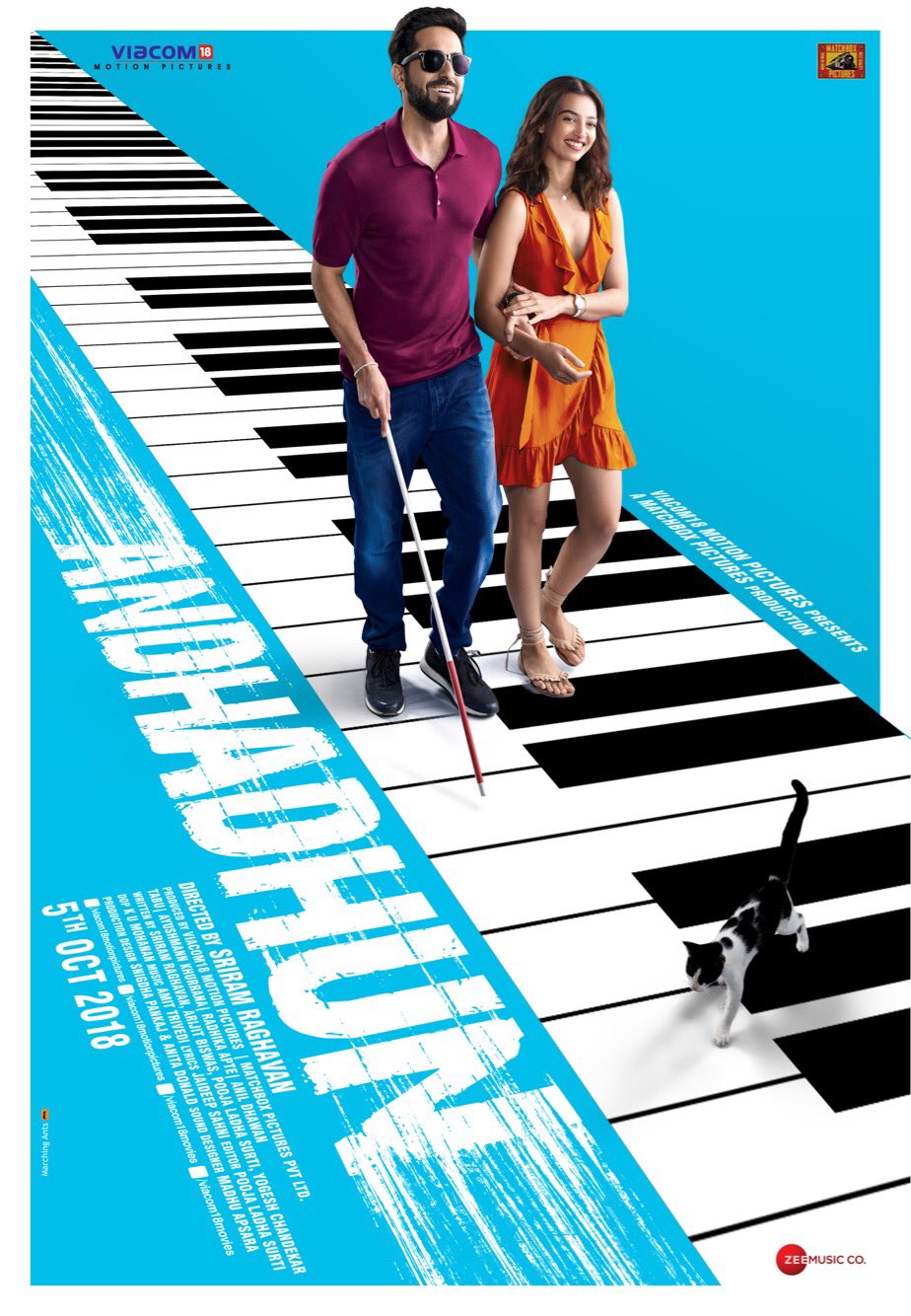 Andhadhun Movie Poster Hd - HD Wallpaper 