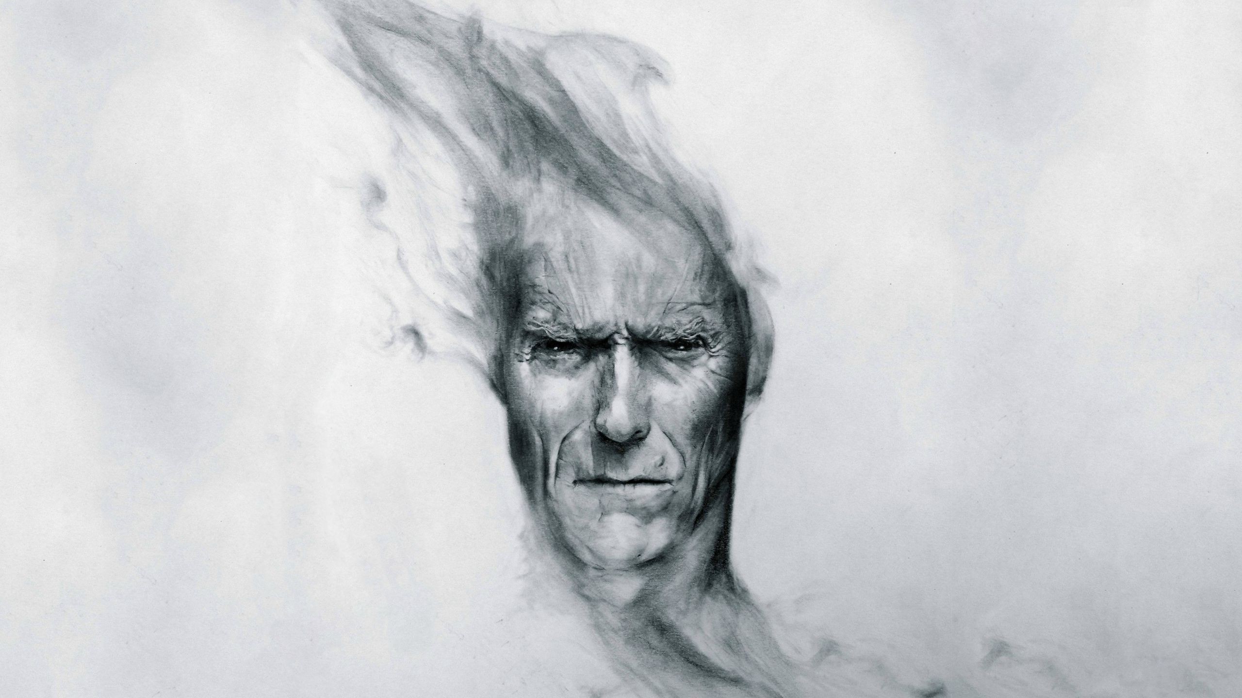 Clint Eastwood Drawing Wallpaper - Hd Drawn - HD Wallpaper 
