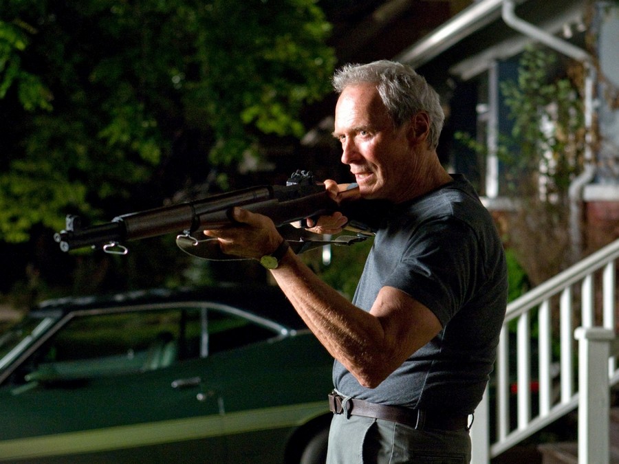 Wallpaper Gran Torino, Clint Eastwood, Walt Kowalski, - Clint Eastwood Gran Torino Gun - HD Wallpaper 