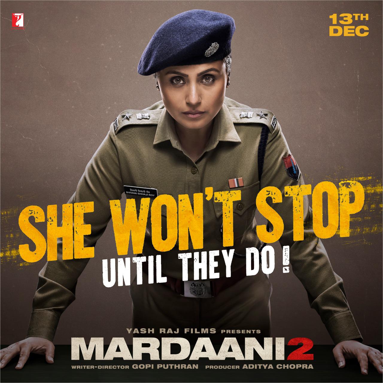 Mardaani 2 Poster Hd - HD Wallpaper 