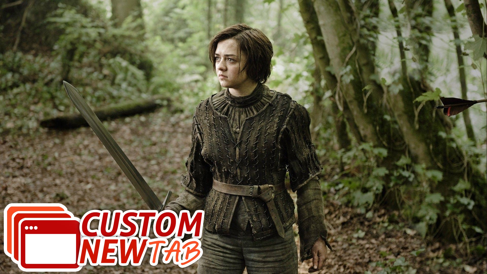 Maisie Williams Sword Fighting - HD Wallpaper 