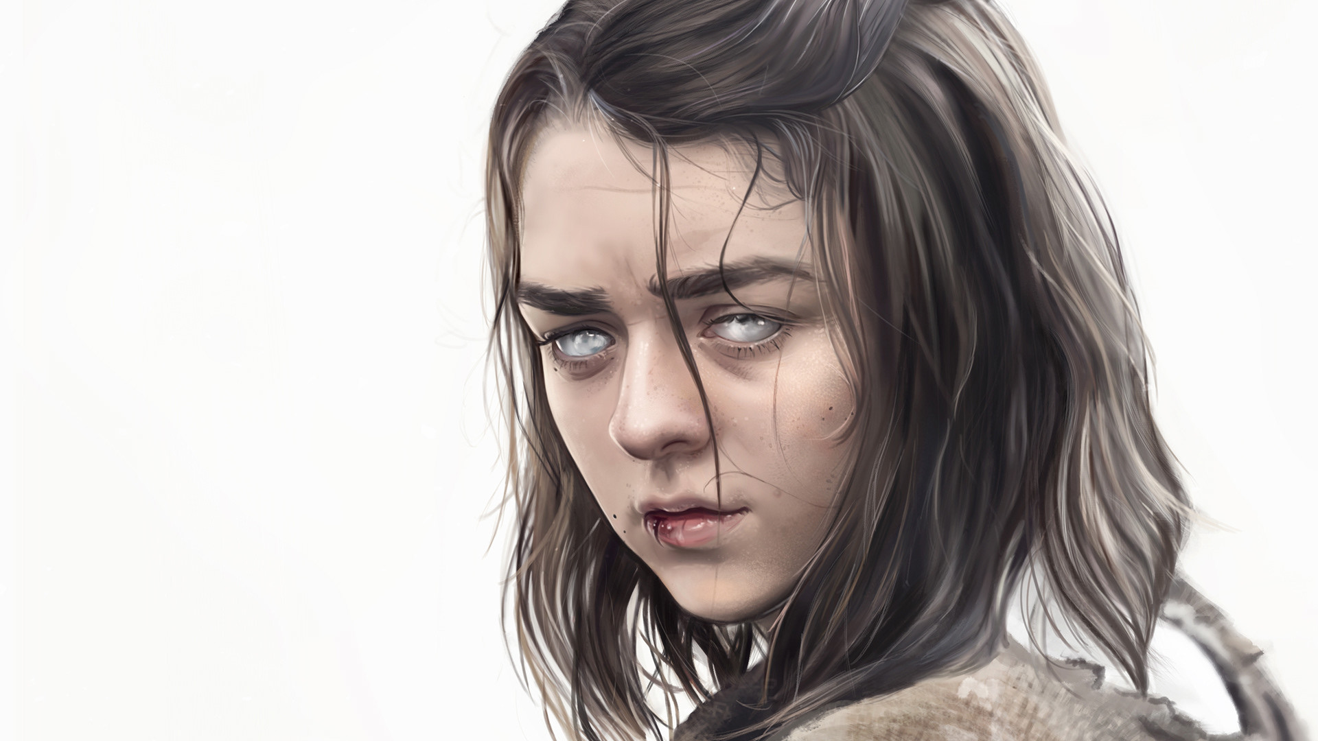 Game Of Thrones Arya Stark Drawing - HD Wallpaper 