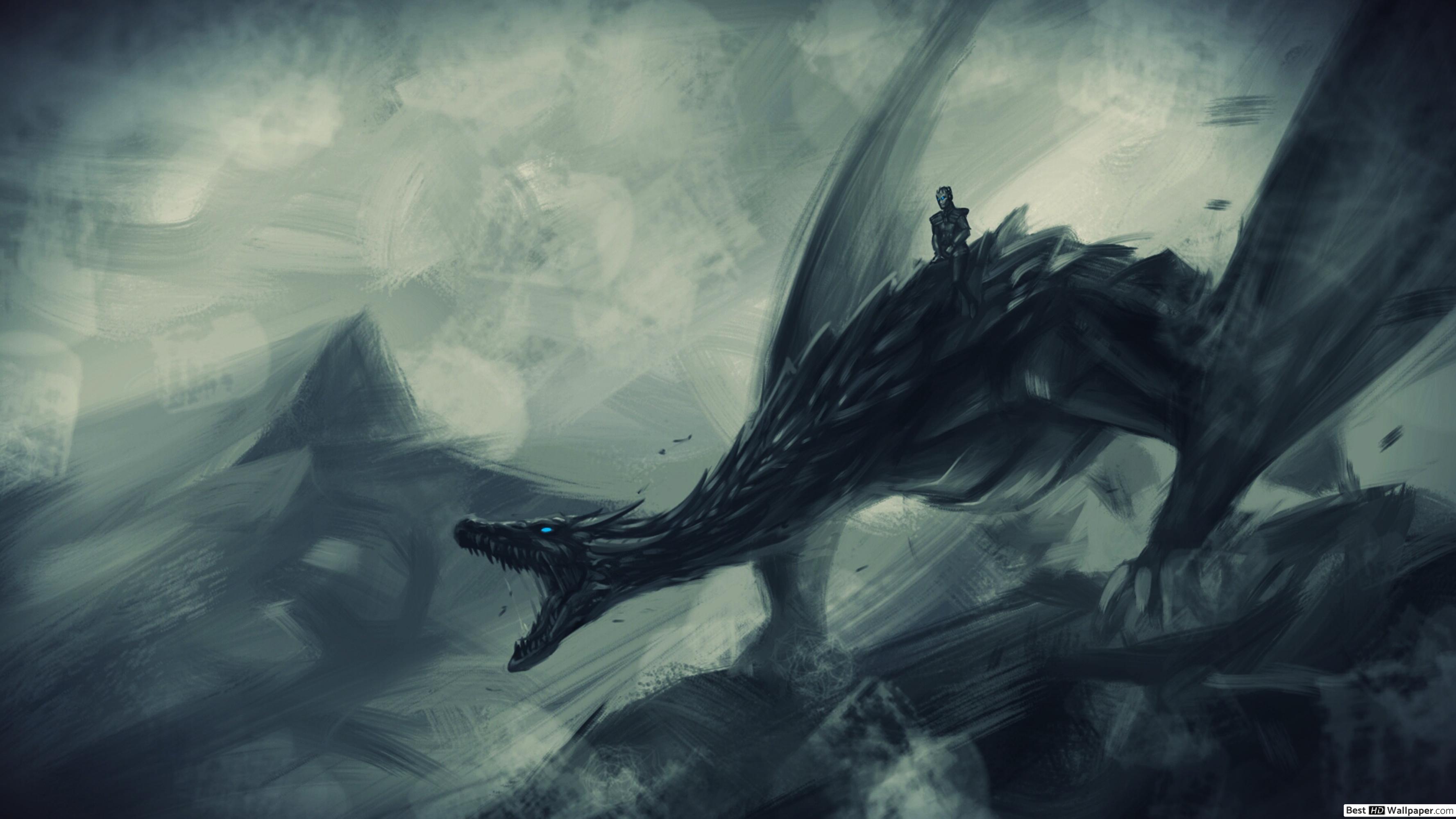 Night King On Ice Dragon - HD Wallpaper 