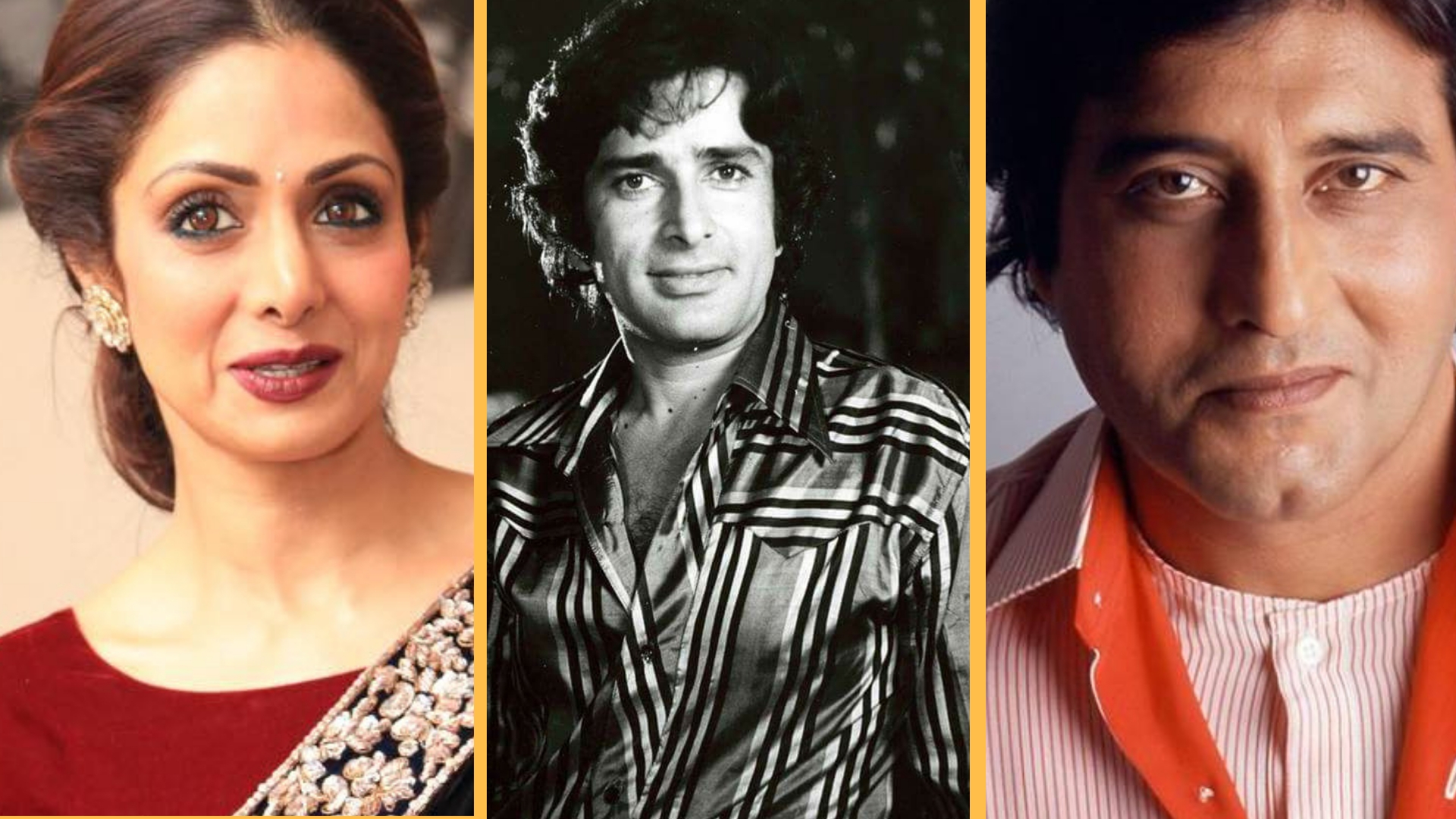 49th Iffi To Pay Homage To Shashi Kapoor, Sridevi, - Sridevi And Vinod Khanna - HD Wallpaper 