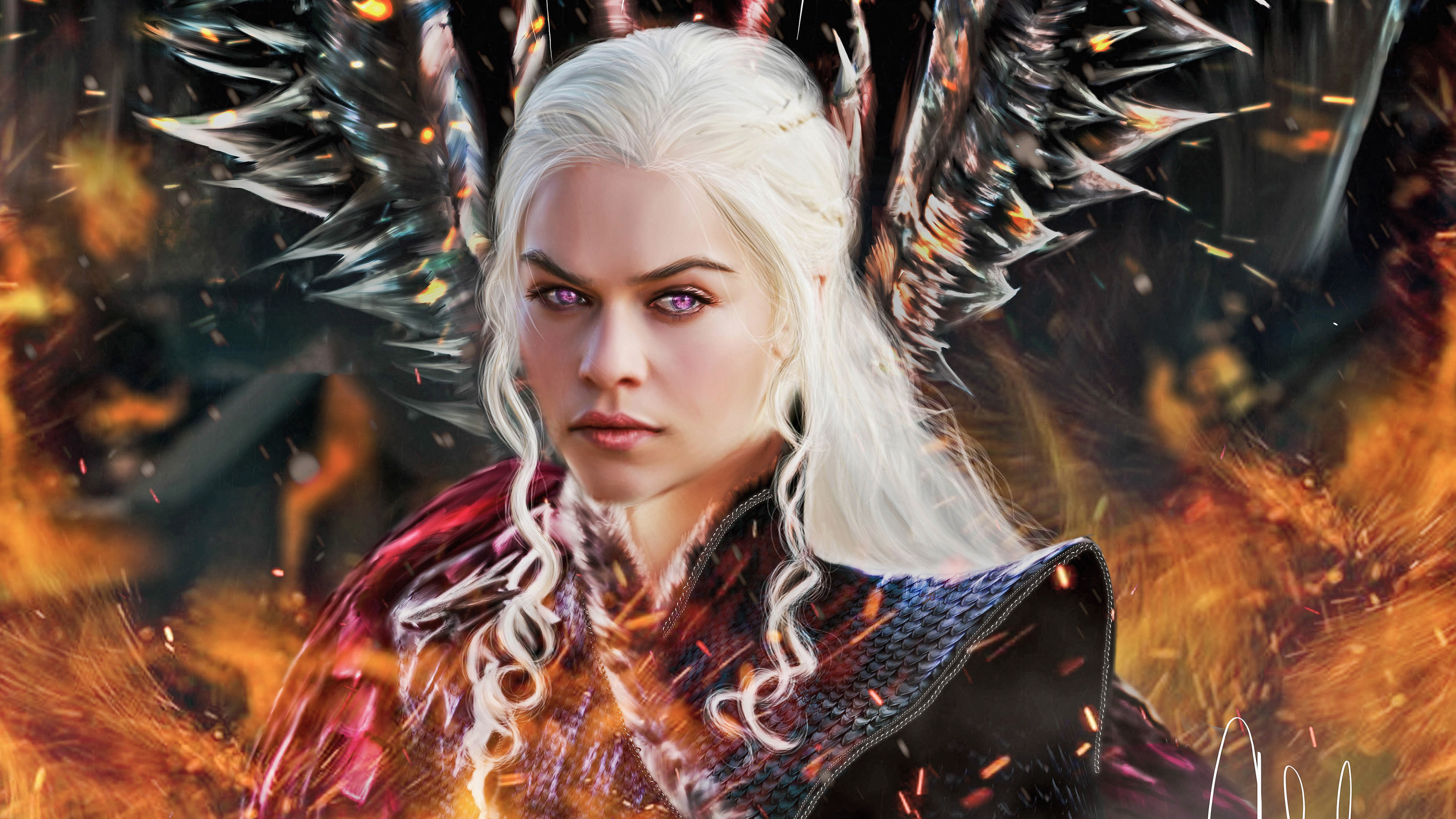 Daenerys Targaryen Art - Daenerys Targaryen - HD Wallpaper 