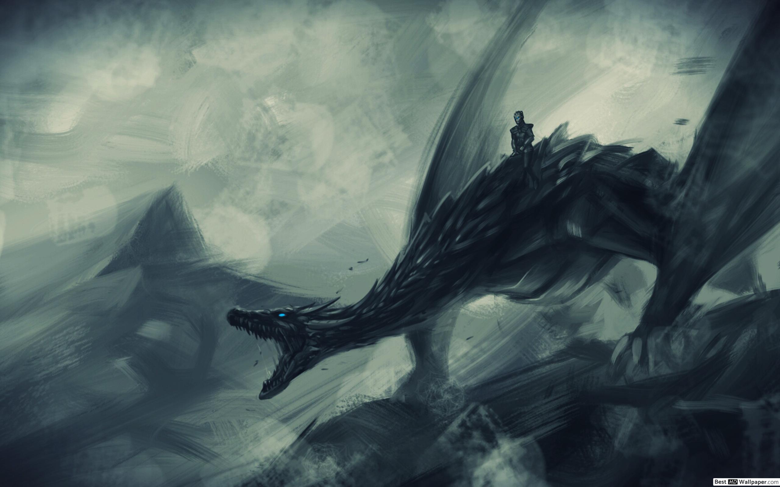 Night King On Ice Dragon - HD Wallpaper 
