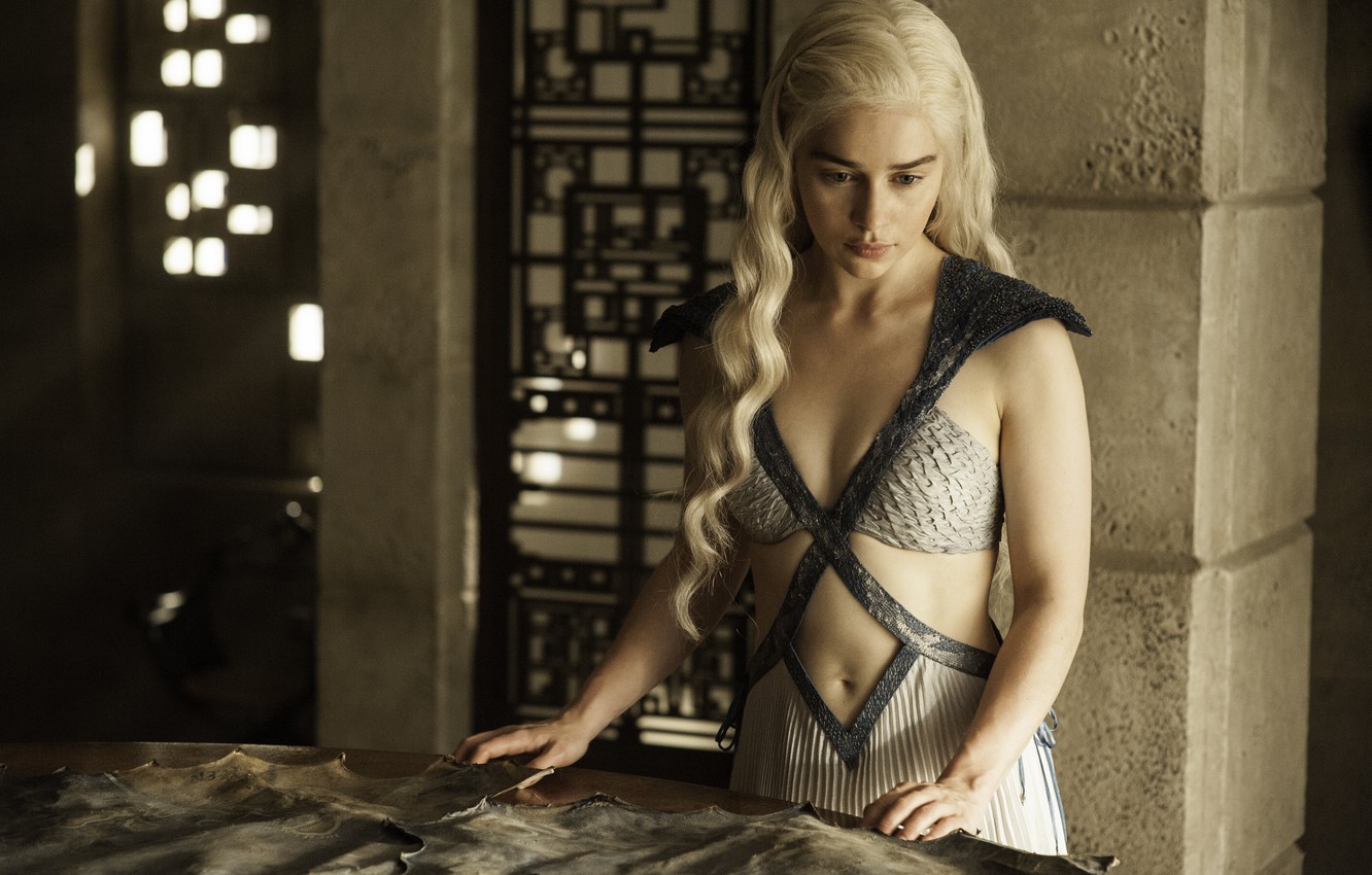 Photo Wallpaper Blonde, Game Of Thrones, Game Of Thrones, - Sexy Emilia Clarke Game Of Thrones - HD Wallpaper 