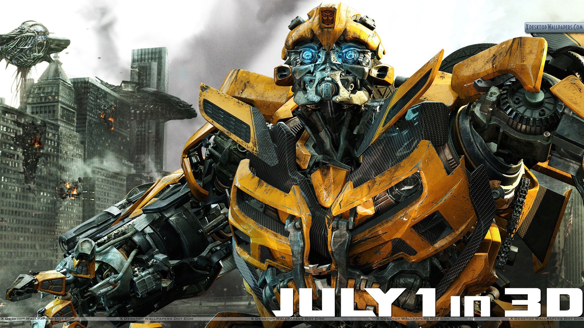 Bumblebee Face Transformers 2017 - HD Wallpaper 