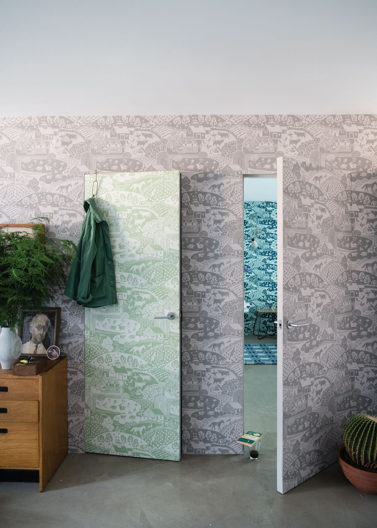 Farrow & Ball Channels The 1940s In Latest Wallpaper - Farrow And Ball Gable - HD Wallpaper 