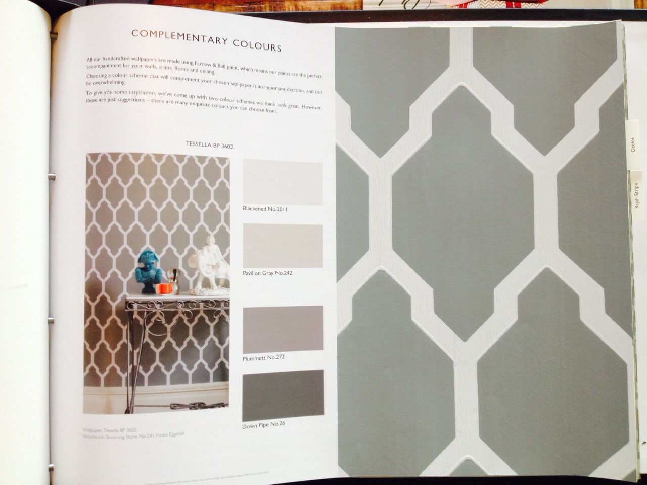 Farrow & Ball Wallpaper - Farrow And Ball Tessella Wallpaper Room - HD Wallpaper 