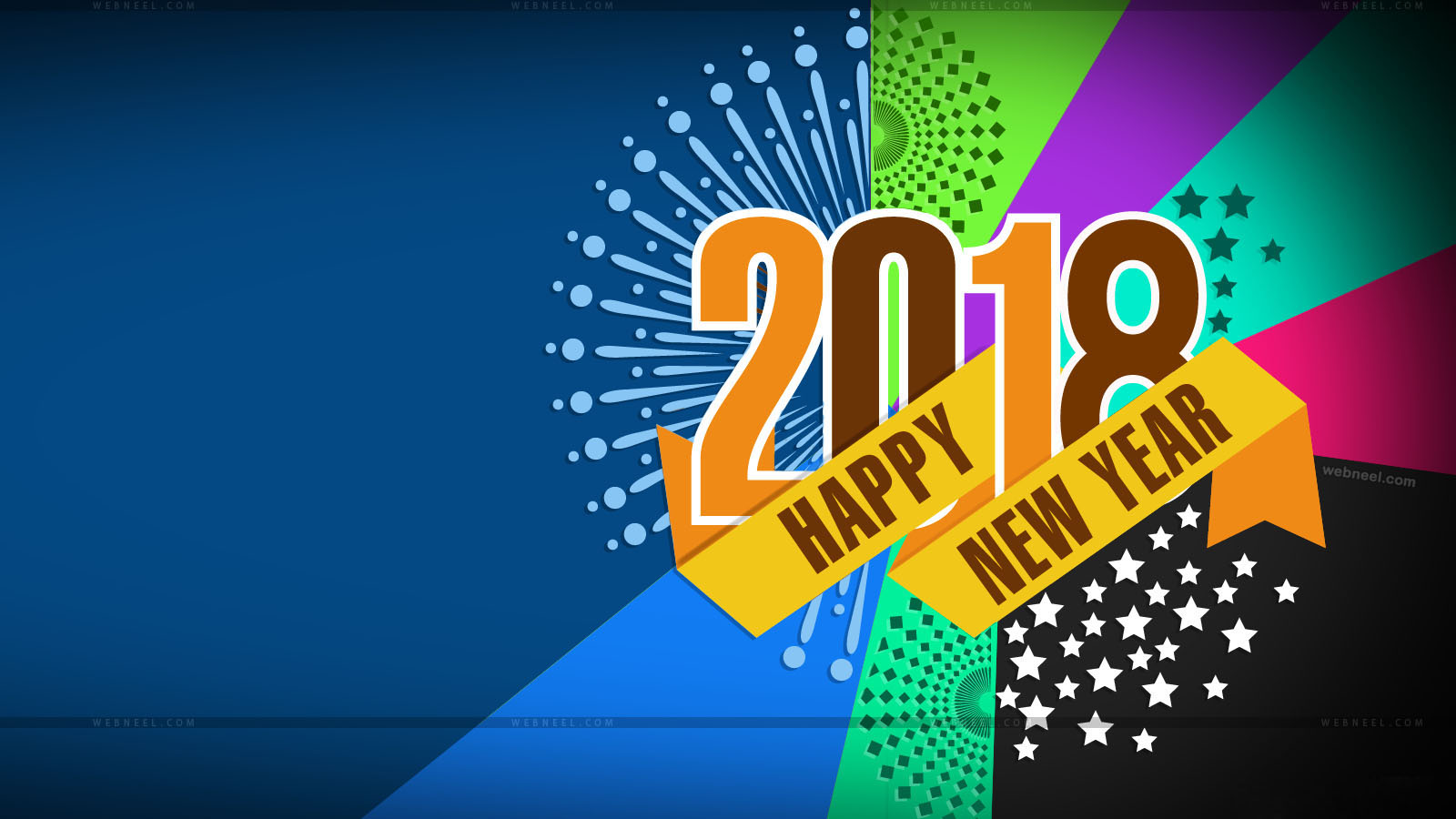 2018 Happy New Year - HD Wallpaper 