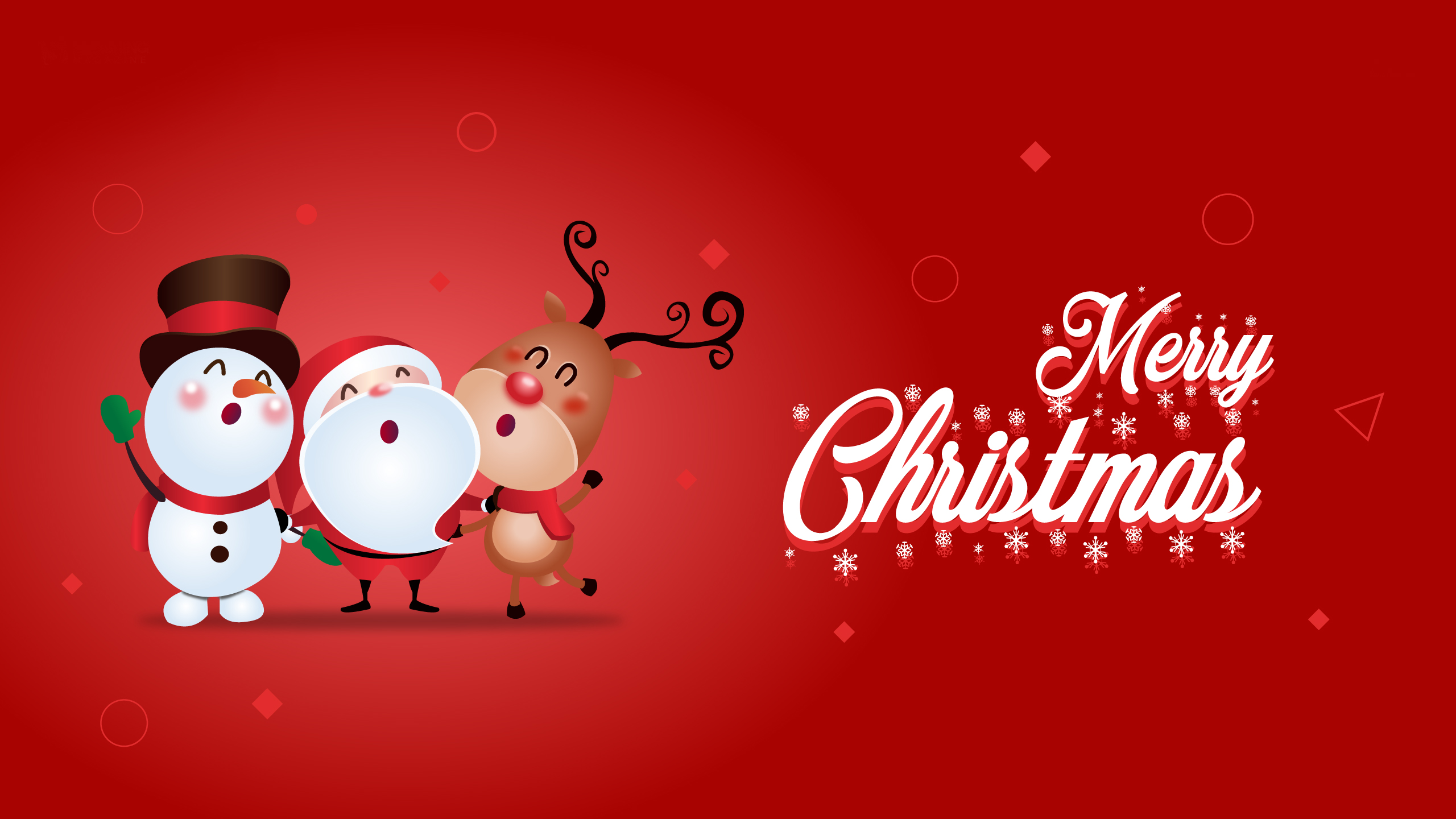 Merry Christmas Wallpaper - Merry Christmas Images With Snowman - HD Wallpaper 