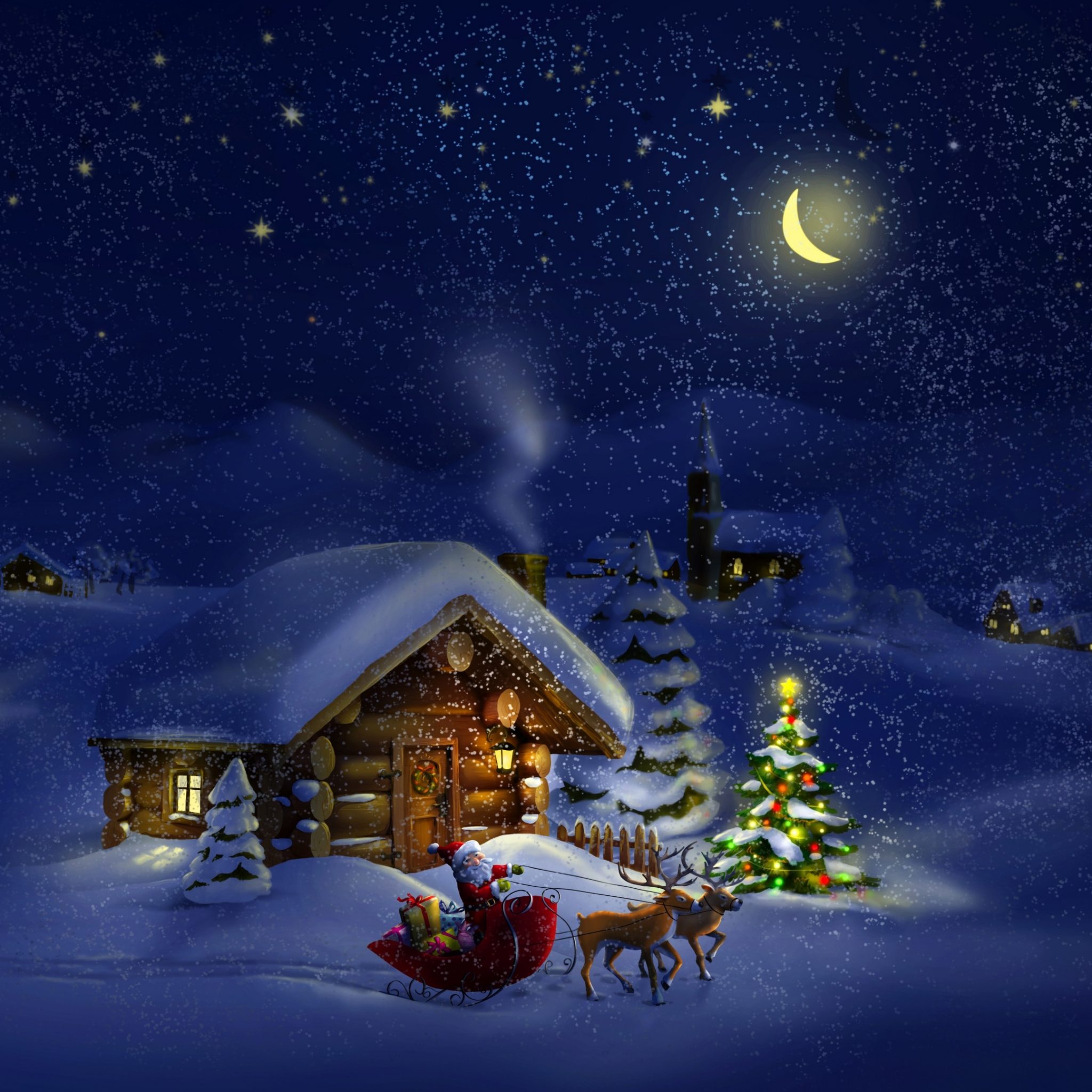 Christmas Tree Facebook Cover - HD Wallpaper 