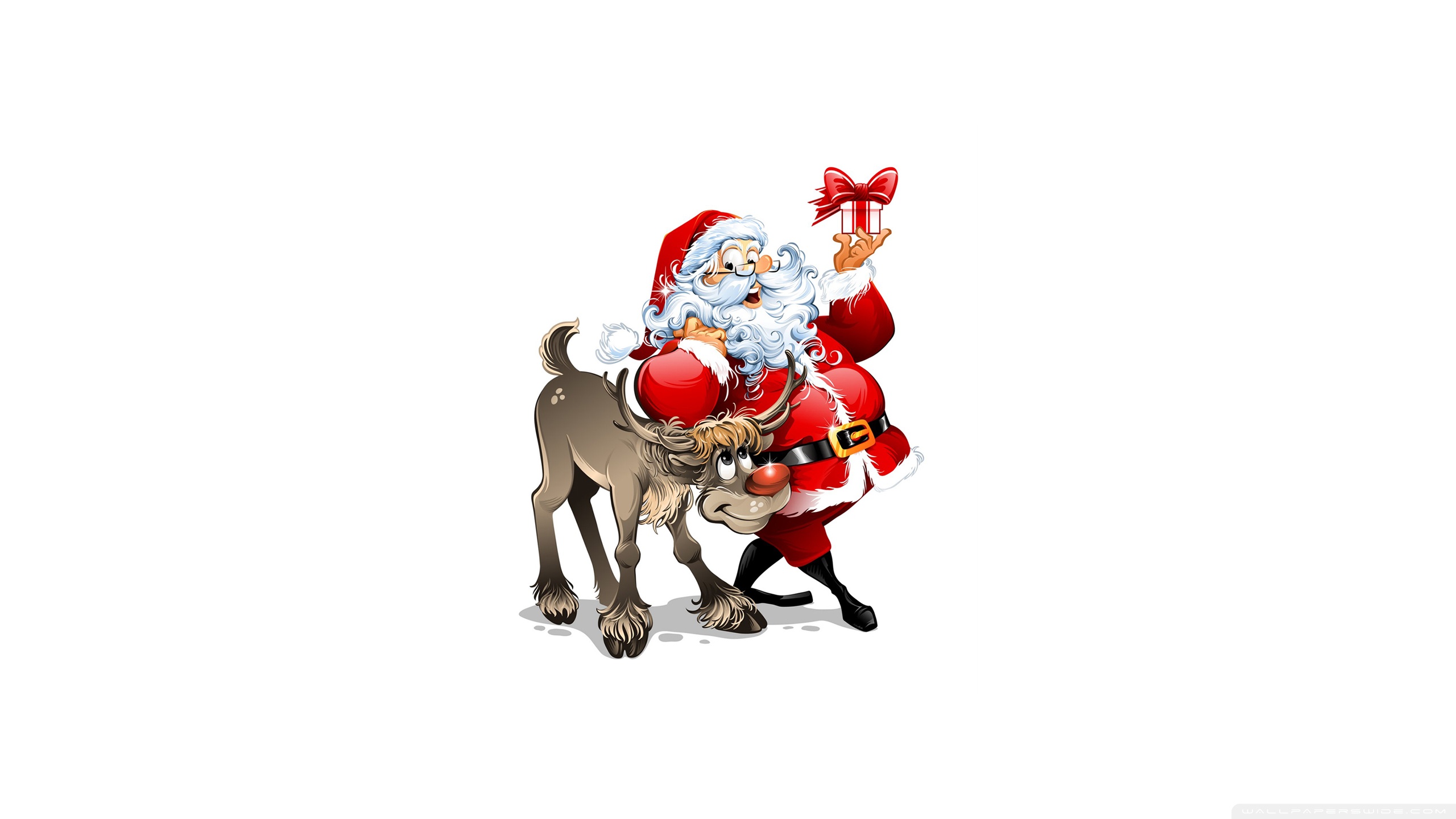 Santa Claus Donkey - HD Wallpaper 