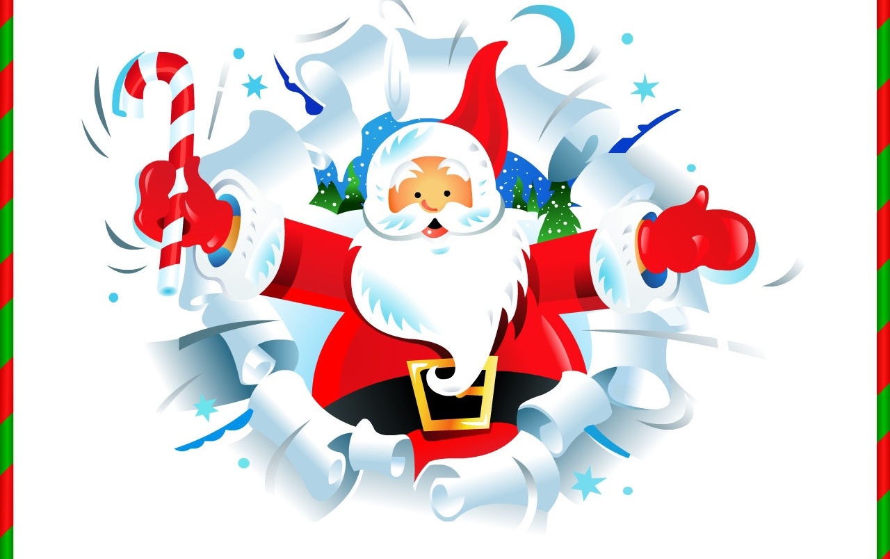 Christmas Santa Wallpapers - Santa Claus - HD Wallpaper 