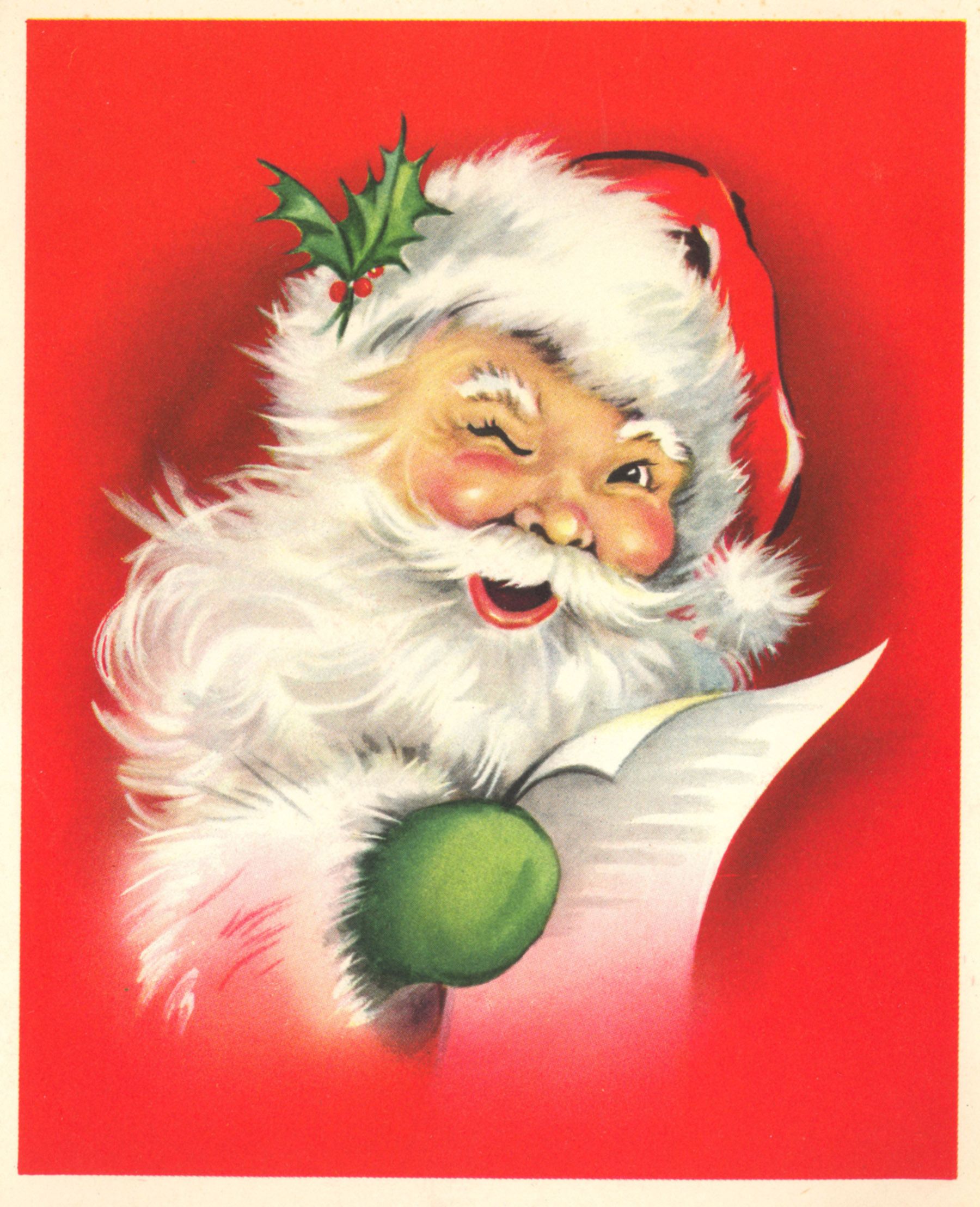 Vintage Santa Claus - HD Wallpaper 