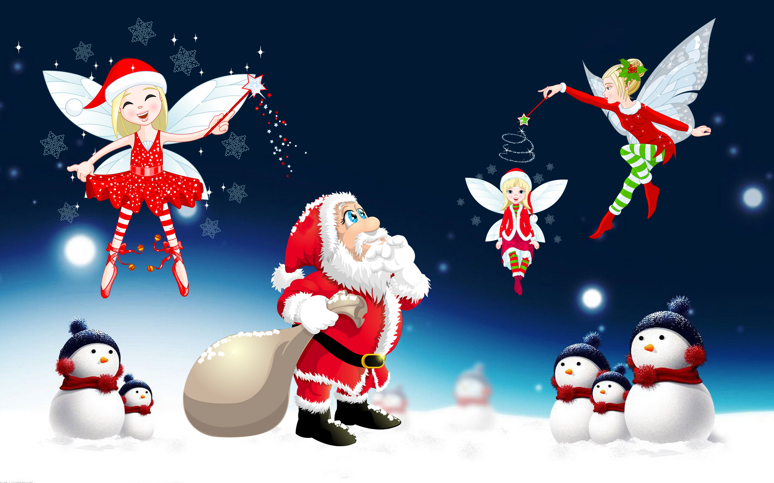 Merry Christmas Santa Hd - HD Wallpaper 