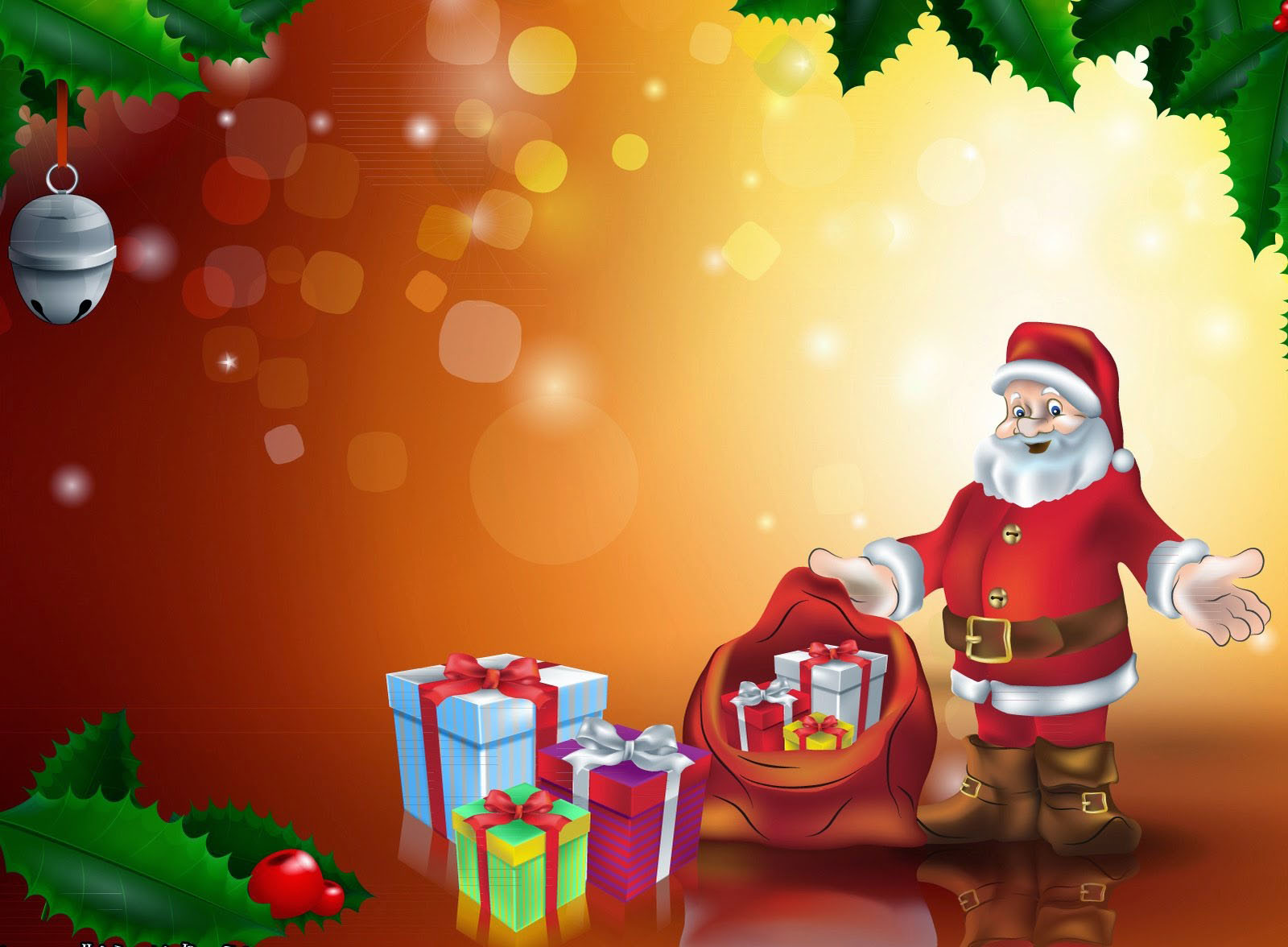 Santa Claus Live Wallpaper - Christmas Wallpaper With Santa - HD Wallpaper 