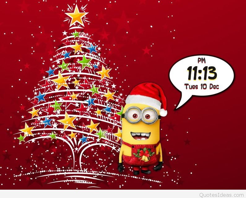 Wallpapers Of Minions On Merry Christmas - Christmas Wallpapers For Ipad Air - HD Wallpaper 