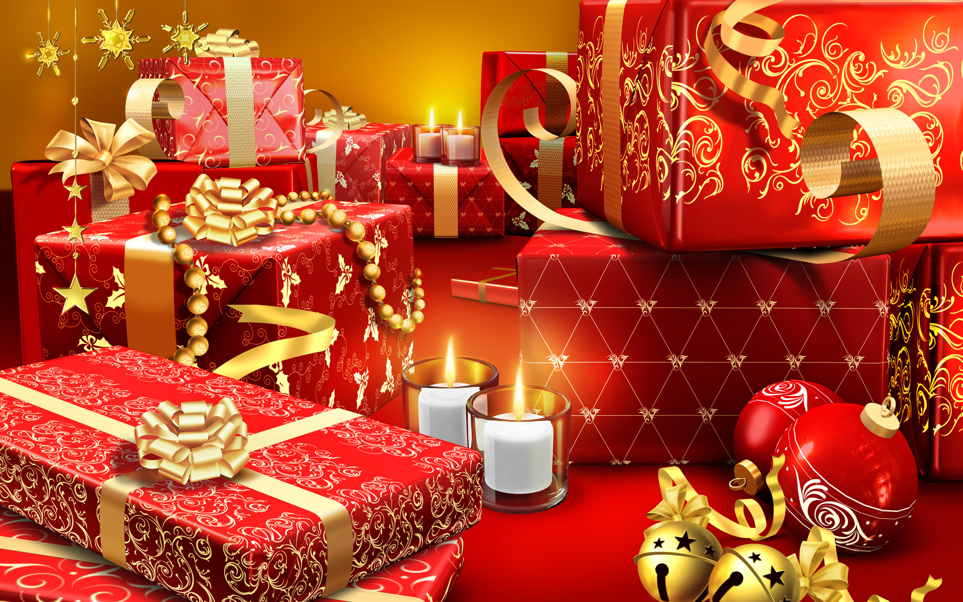 Beautiful Christmas Desktop Wallpaper - High Resolution Christmas Gift Background - HD Wallpaper 