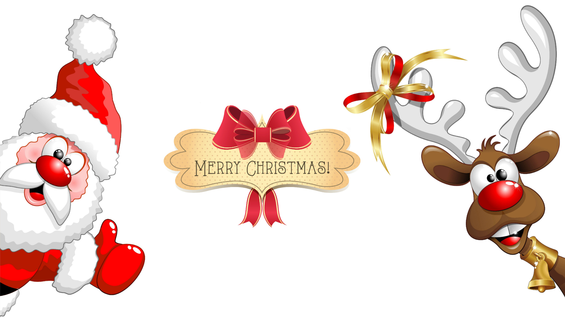 Cute Merry Christmas Clipart - HD Wallpaper 