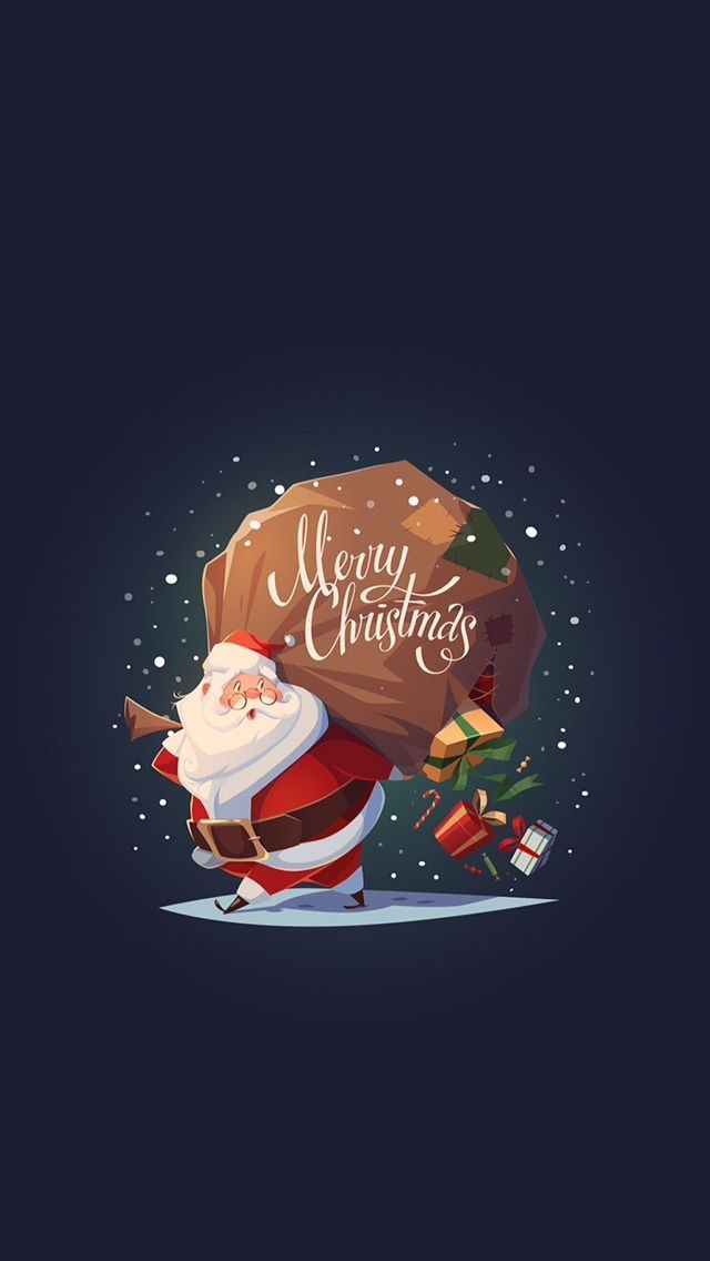 Christmas Santa Wallpaper Iphone - HD Wallpaper 