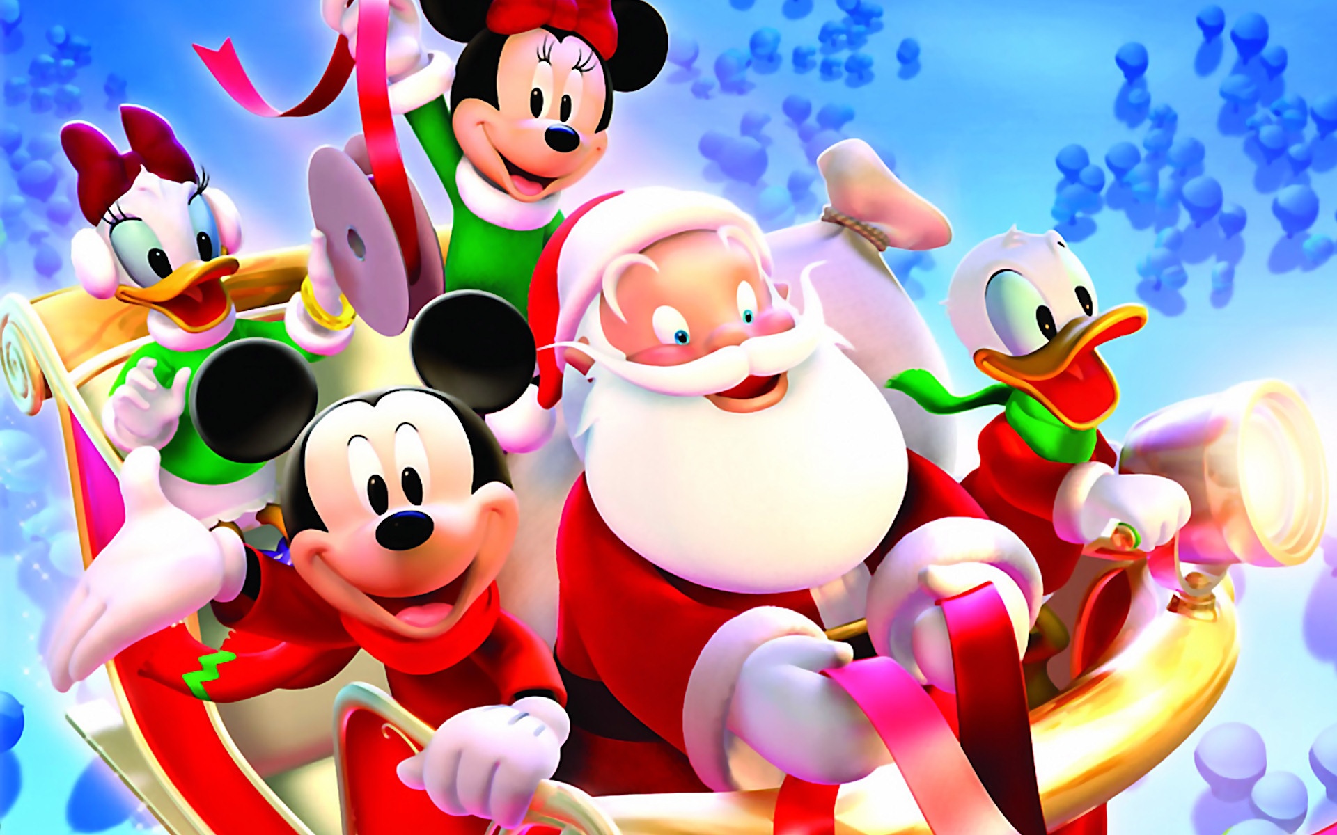 Disney Merry Christmas And Happy New Year - HD Wallpaper 