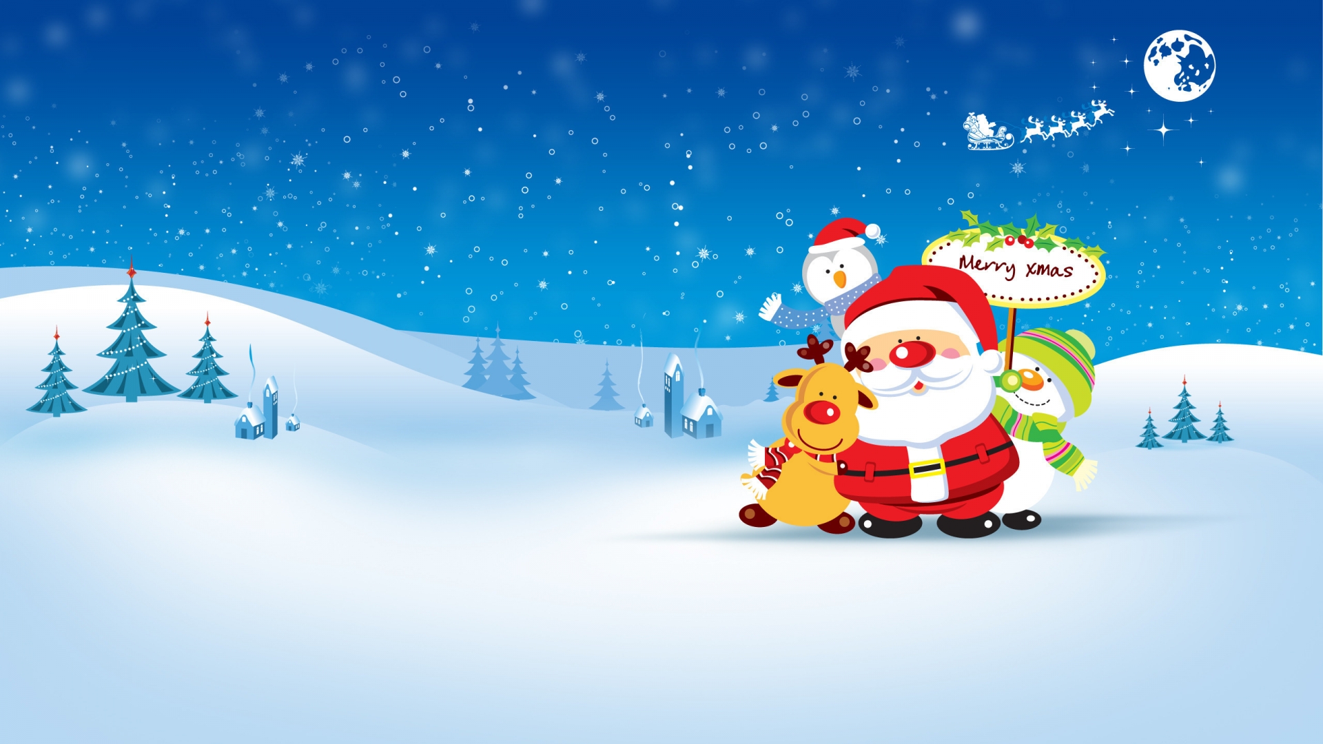 Merry Christmas From Santa Clouse For 1920 X 1080 Hdtv - Alexa Skills For Christmas - HD Wallpaper 