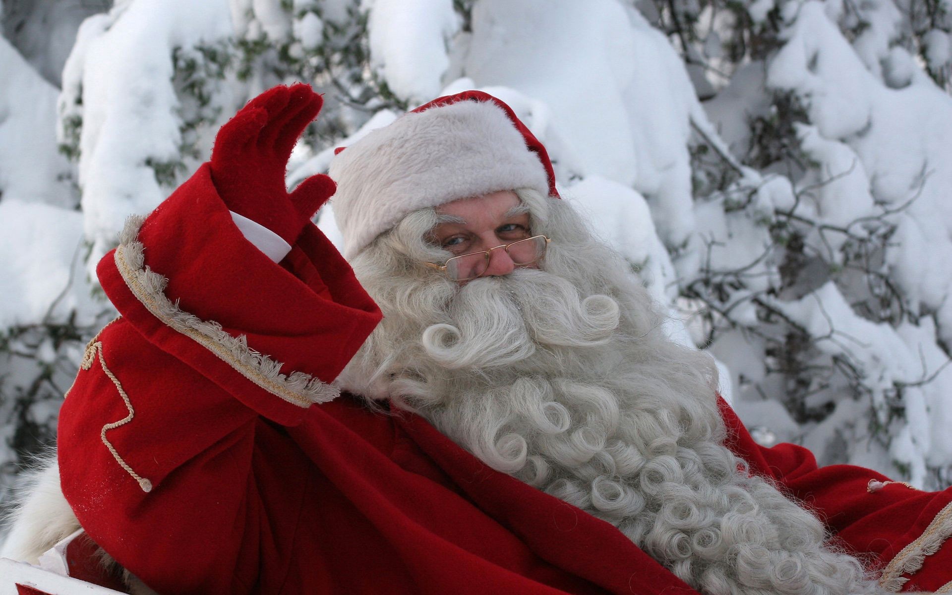 Merry Christmas Santa Claus Images - Real Person Santa - HD Wallpaper 