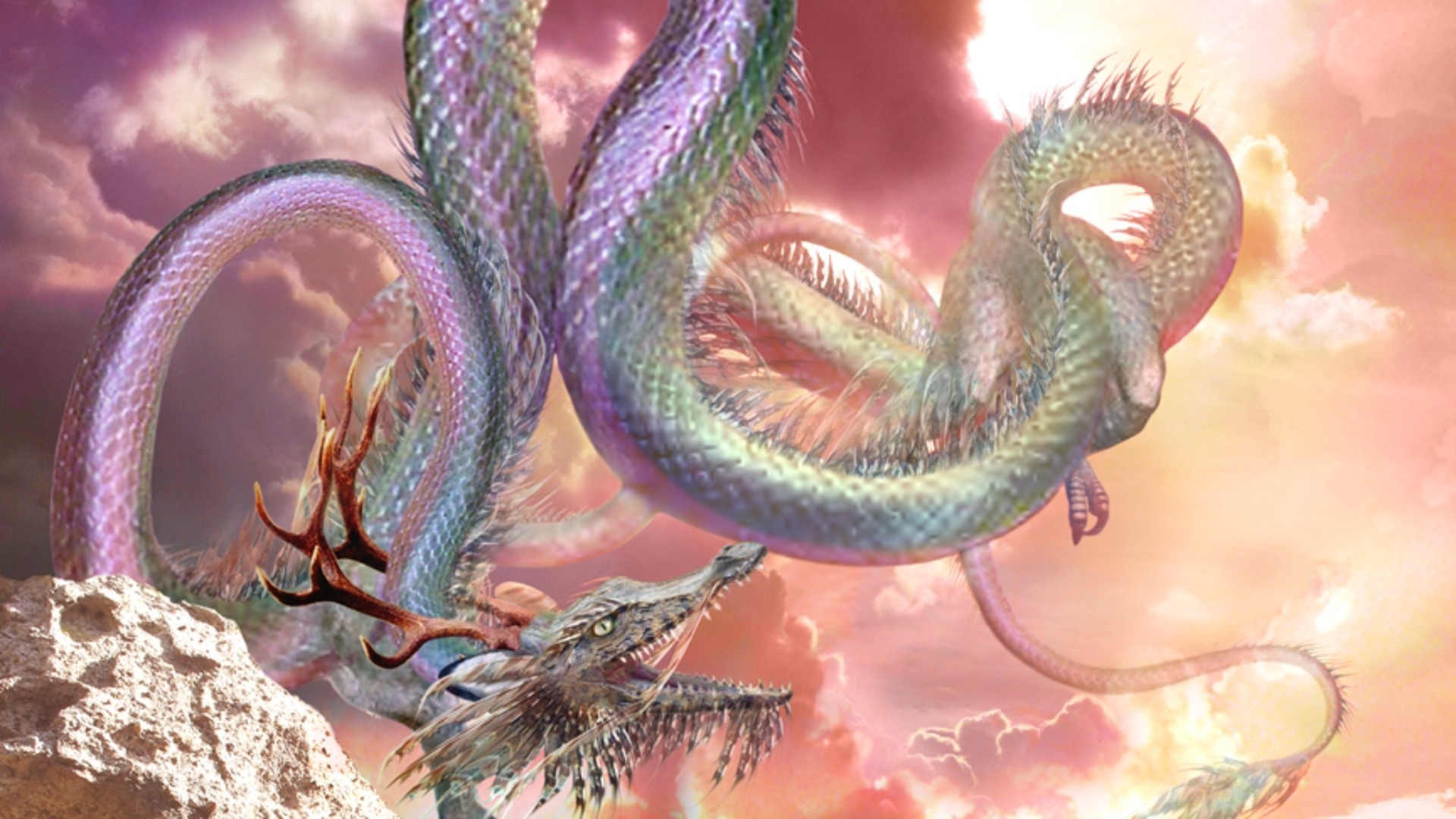 1920x1080, Chinese Dragon Wallpapers Awesome Mighty - Chinese Dragon Wallpaper Anime - HD Wallpaper 